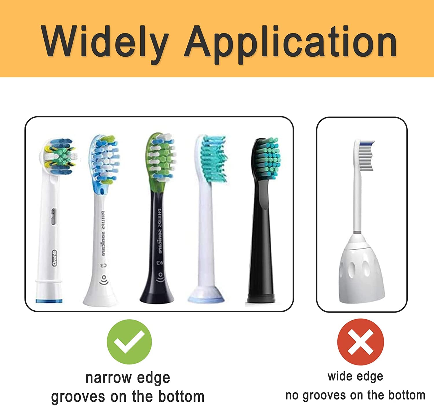 4 Pack Electric Toothbrush Head Replacement Holder - Hygienic Storage Case for Oral B, Philips Sonicare & More | No Mess, No Grime Build-Up | Perfect for Bathroom Counter, Travel & Home Organization
