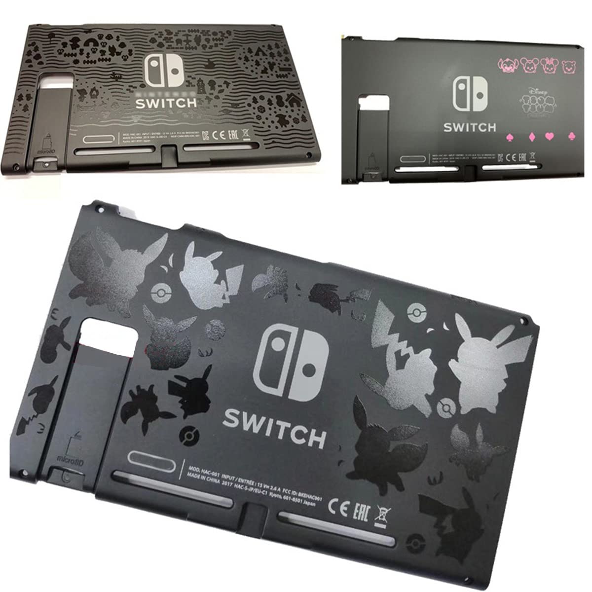 Full Housing Shell with Backplate & Middle Frame Replacement for Nintendo Switch 2019/2020 Model HAC-001(-01) - DIY Repair Kit for Joy-Con Controller & Console Protection - Perfect for Gaming Enthusiasts & Home Repair