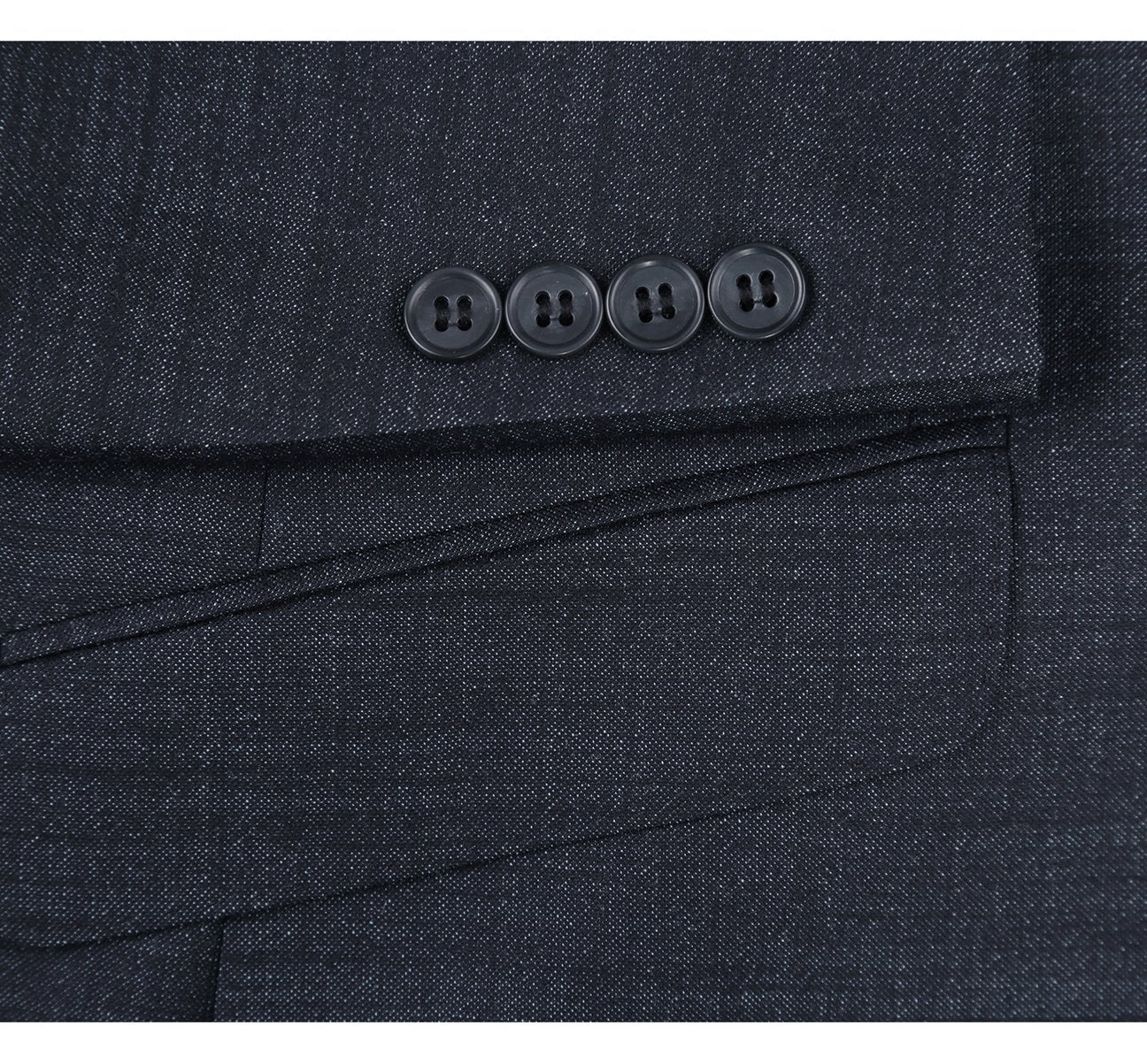 Alessandro Vitello by Renoir Charcoal Two Piece Slim Fit Wool Blend Suit 558 2 - Premium Business Attire for Weddings, Office Meetings & Formal Events