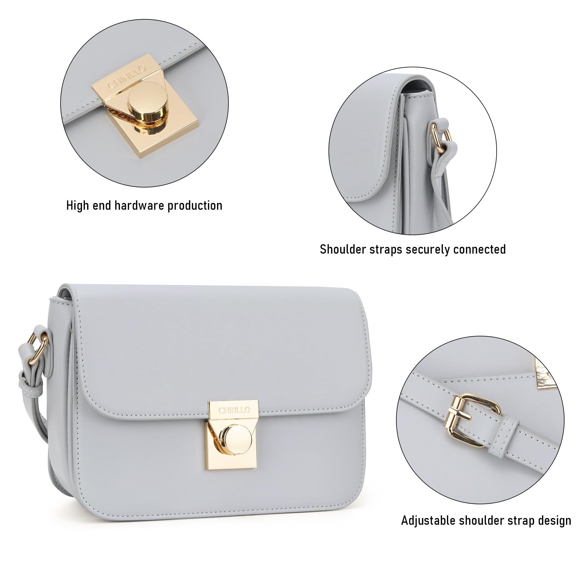 Stylish Women's Crossbody Bag - PU Leather Shoulder Satchel Purse with Triple Pockets | Perfect for Work, Travel & Evening Events
