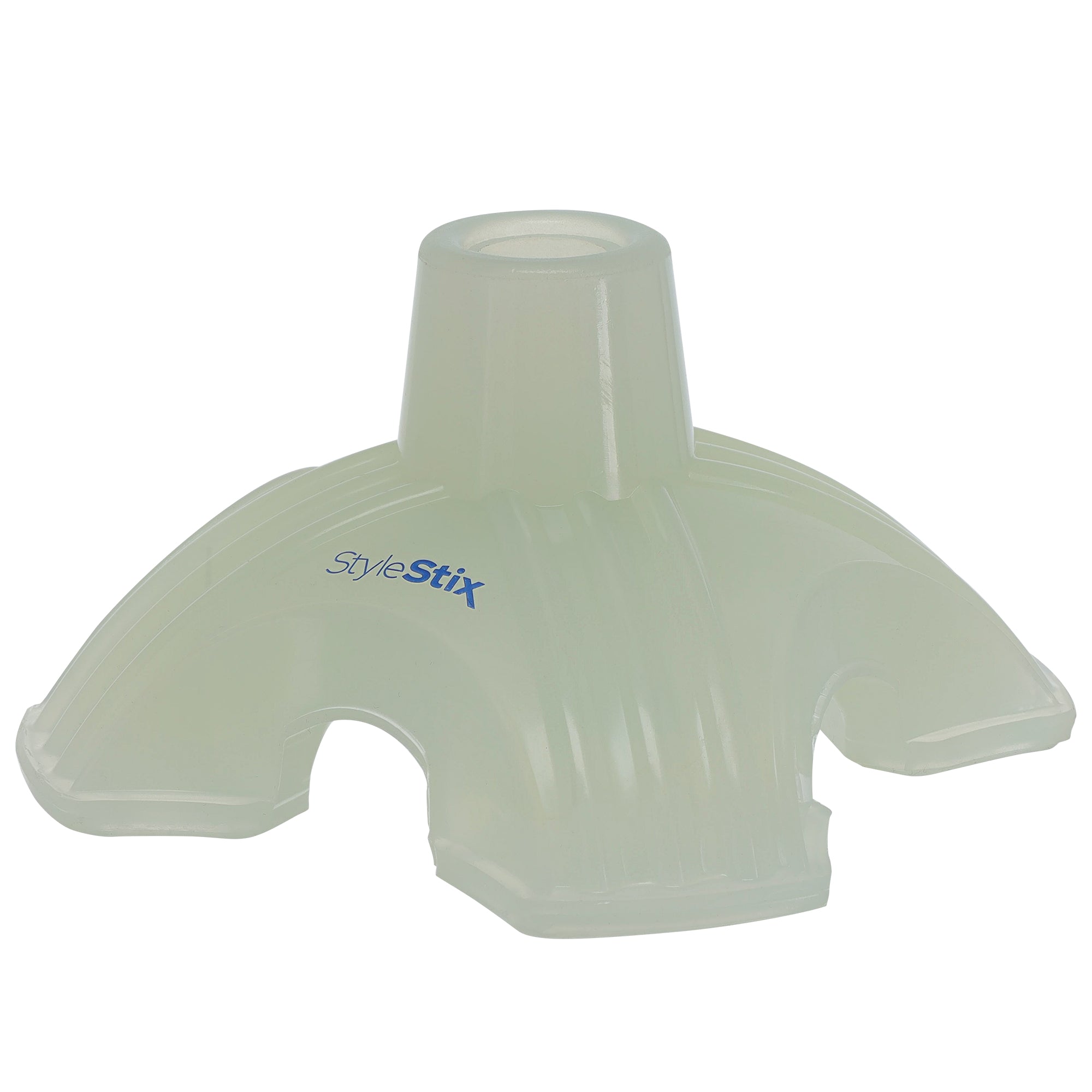Style Stix 16mm Clear Glow-in-the-Dark Self-Standing Cane Base - Perfect for Walking Assistance, Nighttime Safety, and Mobility Support