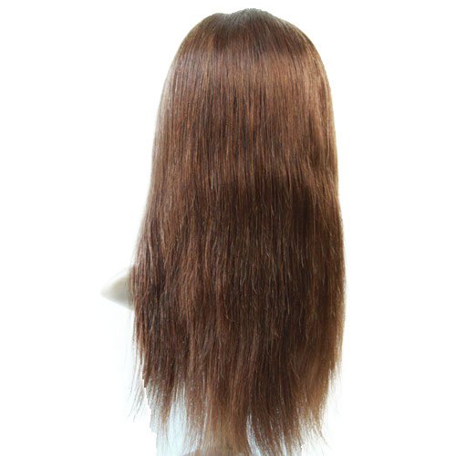 100% Human Hair Front Lace Wig - European Virgin Remy Hair, Natural Straight #4 Color | Perfect for Daily Wear, Cosplay & Special Occasions