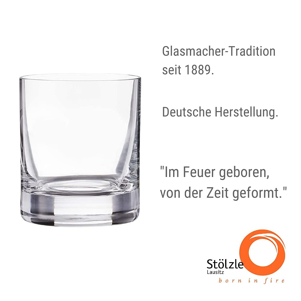 Stoelzle Lausitz New York Bar Tumbler Glass - 6.4 oz (190ml) Small Whiskey Glass for Cocktails, Bourbon, Scotch - Perfect for Home Bar, Parties & Gifts