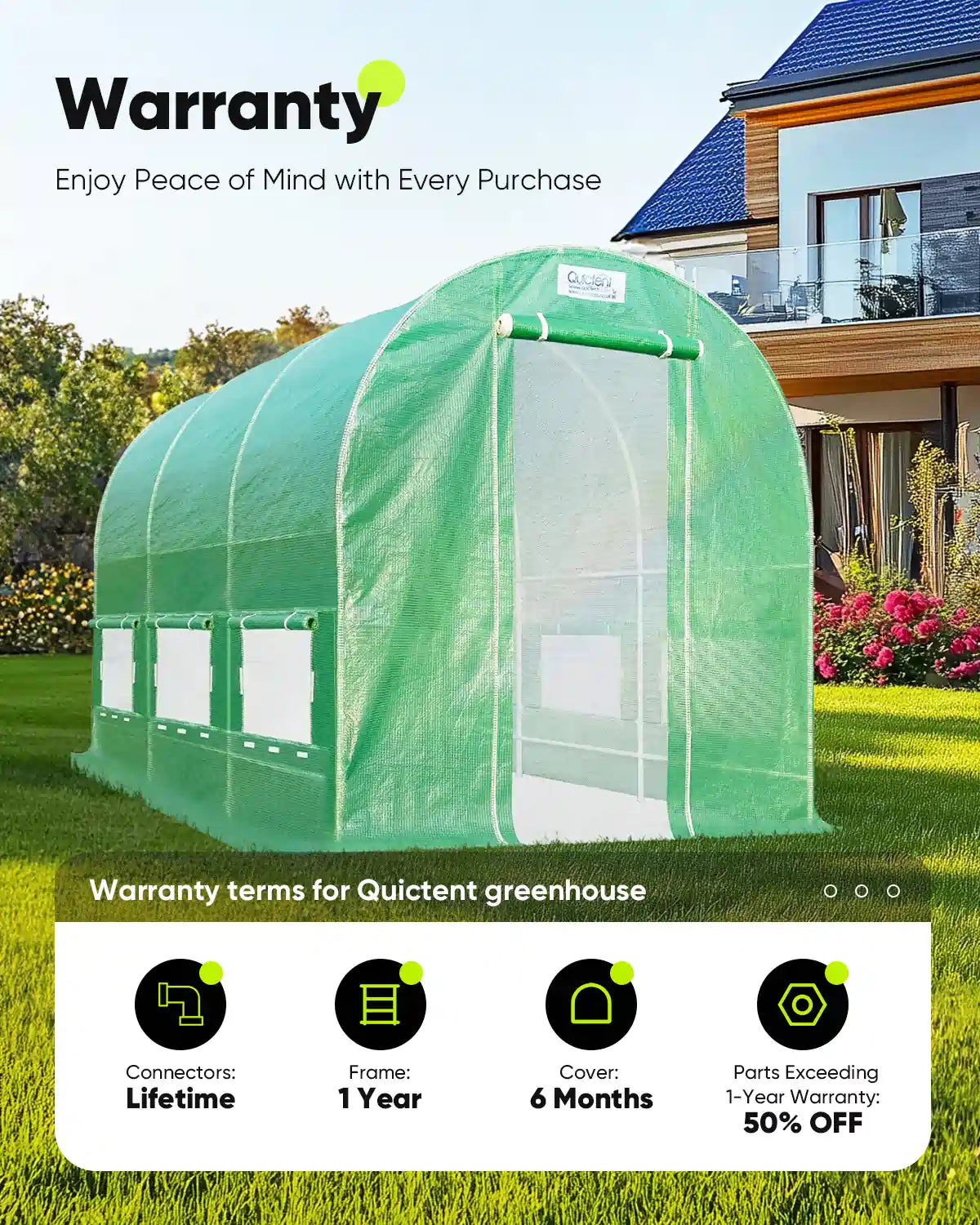 12' x 7' x 7' Walk-in Tunnel Greenhouse for Gardening, Plant Protection & Year-Round Growing - Perfect for Backyards, Small Farms & Urban Gardening
