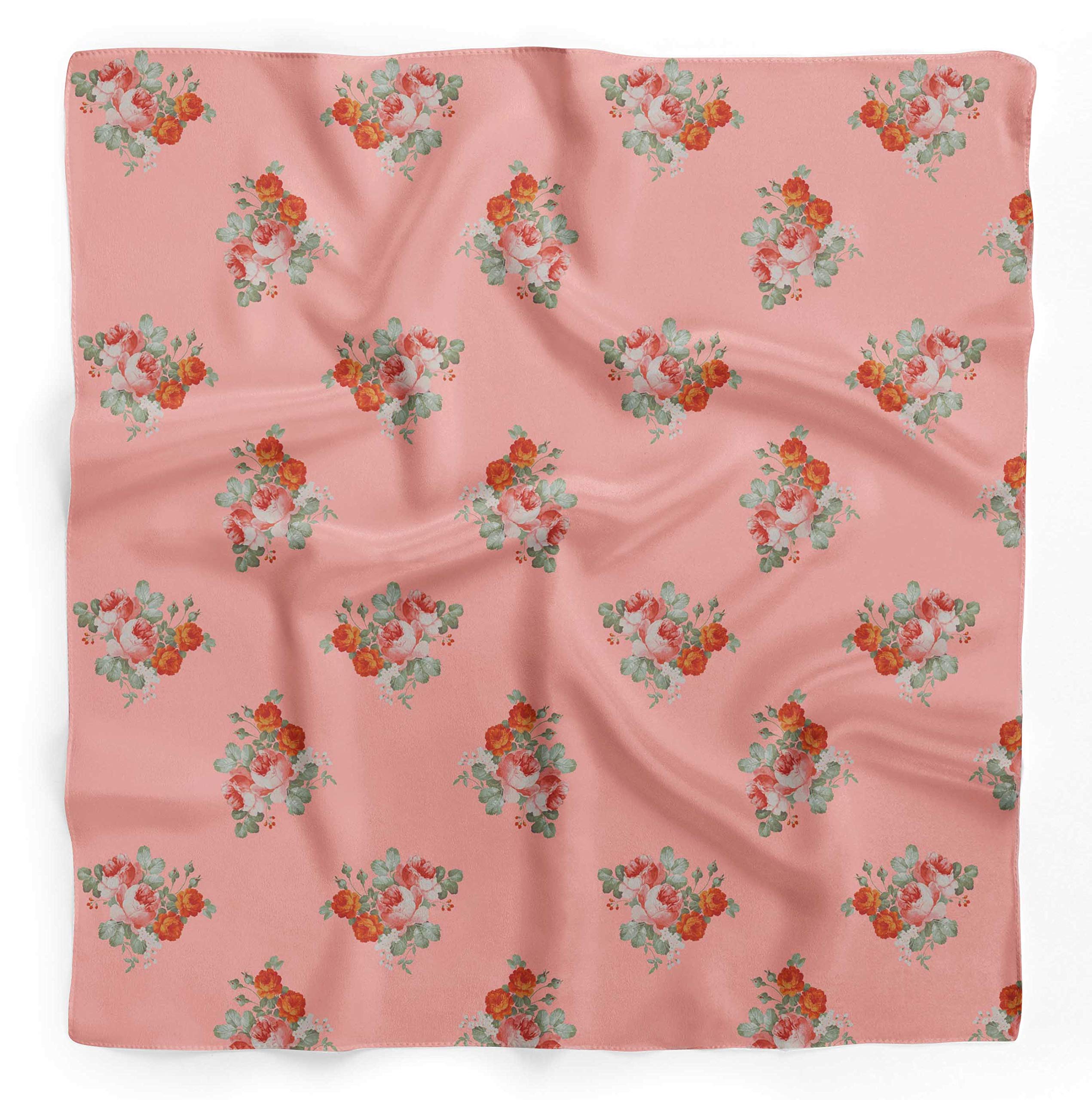 Bimba Printed Pure Silk Scarf for Women - Elegant Hair Neck & Head Wrap Bandana - Perfect for Office, Wedding, Travel and Fashion Accessories