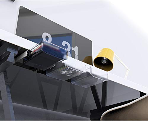 Under Desk Drawer Organizer - Self-Adhesive Storage for Office, Bedroom, School & Kitchen - Holds Phone, Pens, Pencils, Keys & Cutlery (Medium Size) - Perfect Desk Accessory for Home & Office Organization