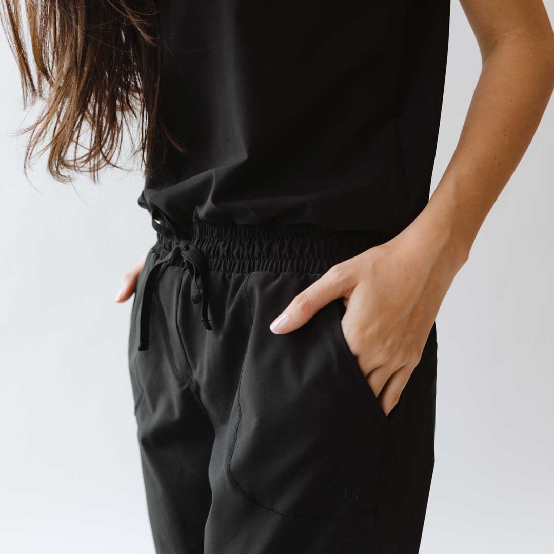 Stylish Black Jumpsuit for Women - Trendy One Piece Romper with Pockets | Perfect for Casual Outings, Date Nights & Summer Vacations