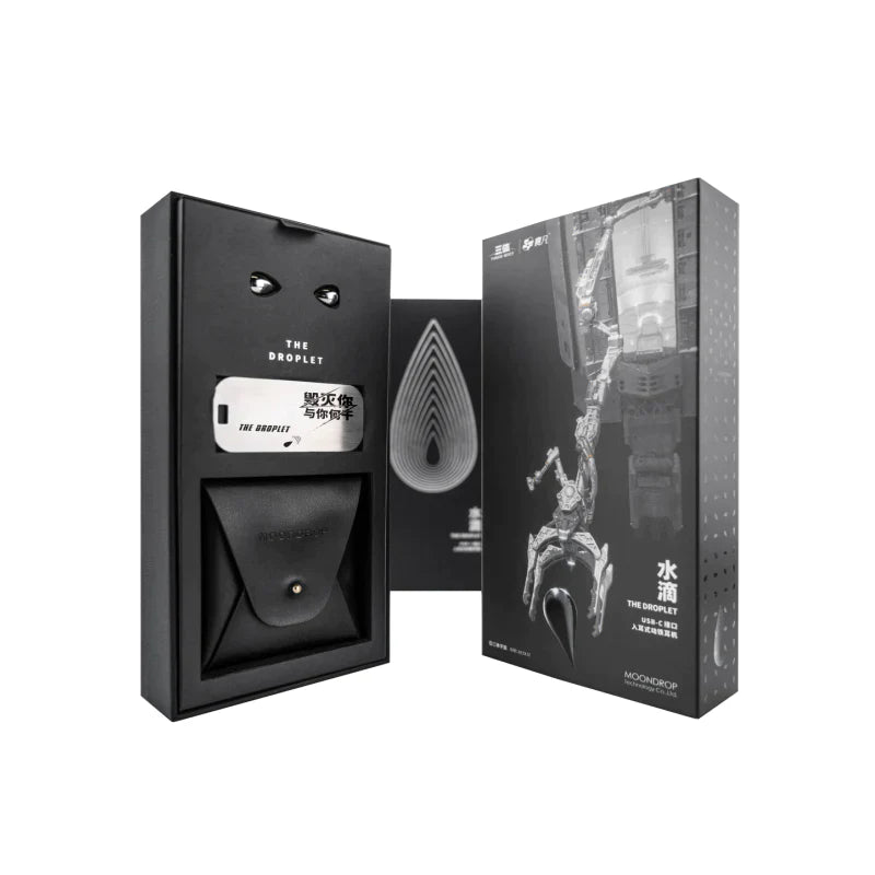 MoonDrop Droplet USB-C In-Ear Monitors - HiFi Wired Earbuds with Noise Isolation | Perfect for Audiophiles, Gaming & Travel (Open Box)