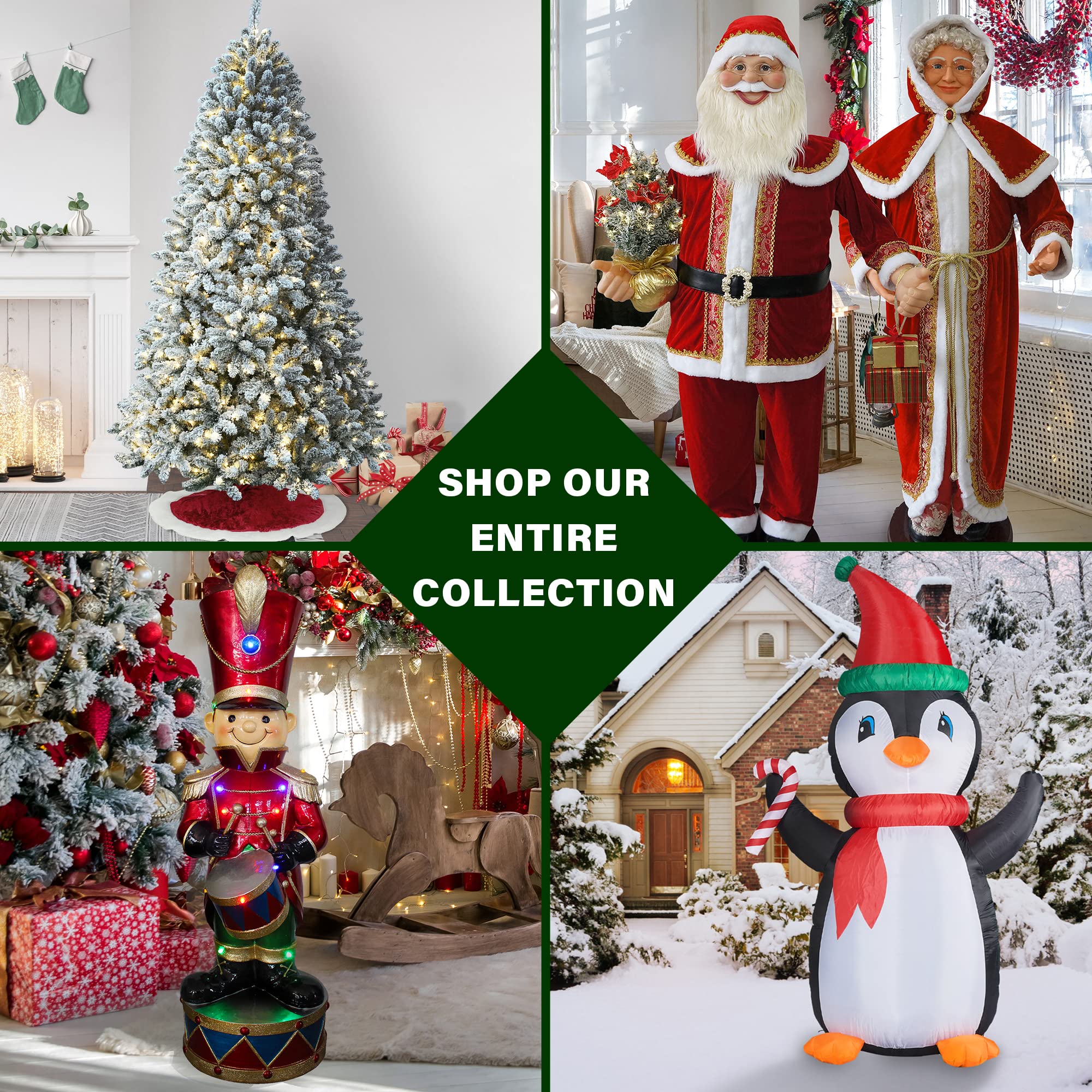 Fraser Hill Farm 3-Ft Artificial Potted Andriondack Tree - No Lights - Perfect for Indoor Home Decor, Office Plants, and Holiday Centerpieces