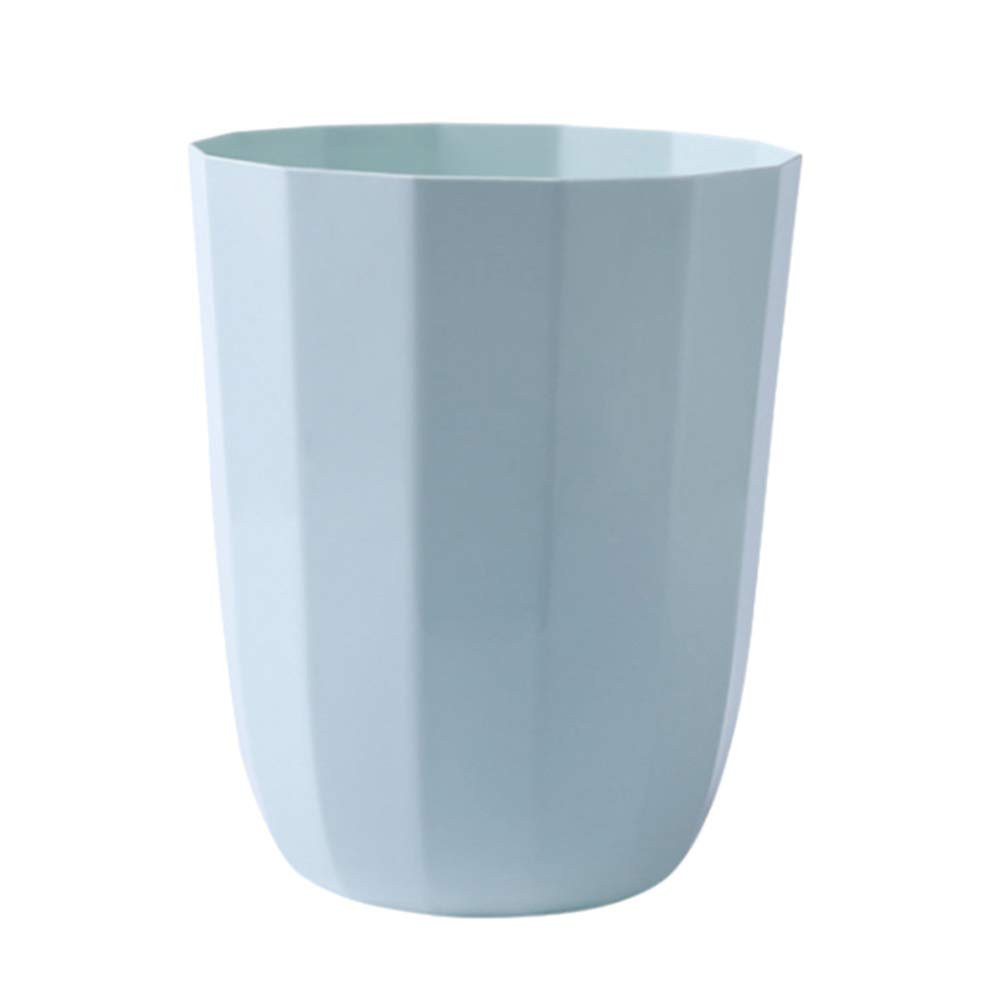 Open Top Plastic Trash Can - Small Waste Basket for Bathroom, Bedroom, Kitchen, Office, Dorm | Indoor/Outdoor Use | Perfect for Home, College & Household Organization