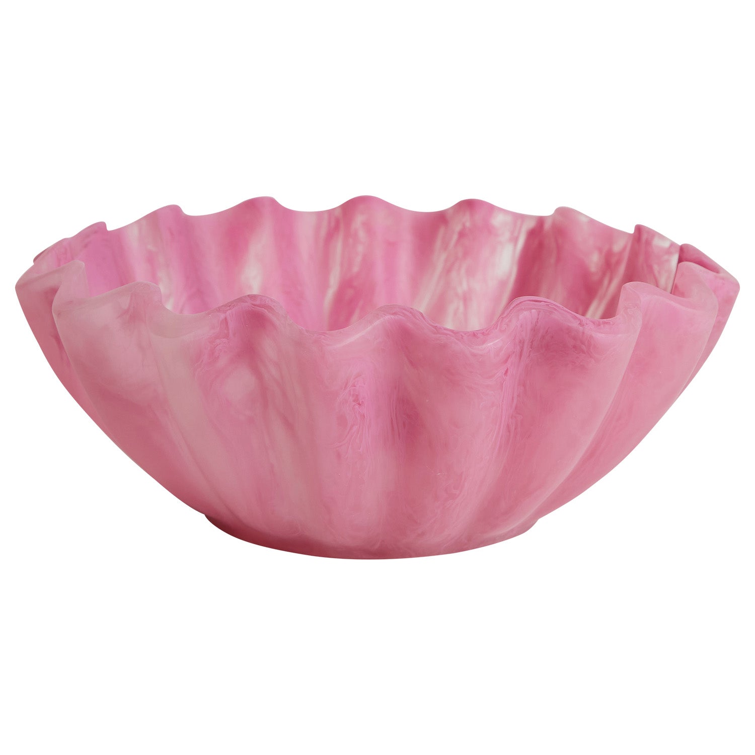 Venus Bowl - Premium Ceramic Serving Bowl in Fuchsia Pink - Perfect for Salads, Pasta, and Party Dishes