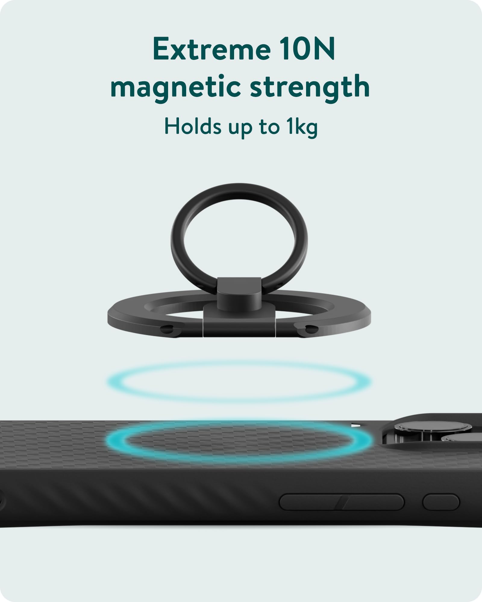 Mous Magnetic Phone Grip and Stand - MagSafe Compatible Phone Ring Holder & Kickstand (Perfect for Hands-Free Viewing, Gaming, and Secure Grip)