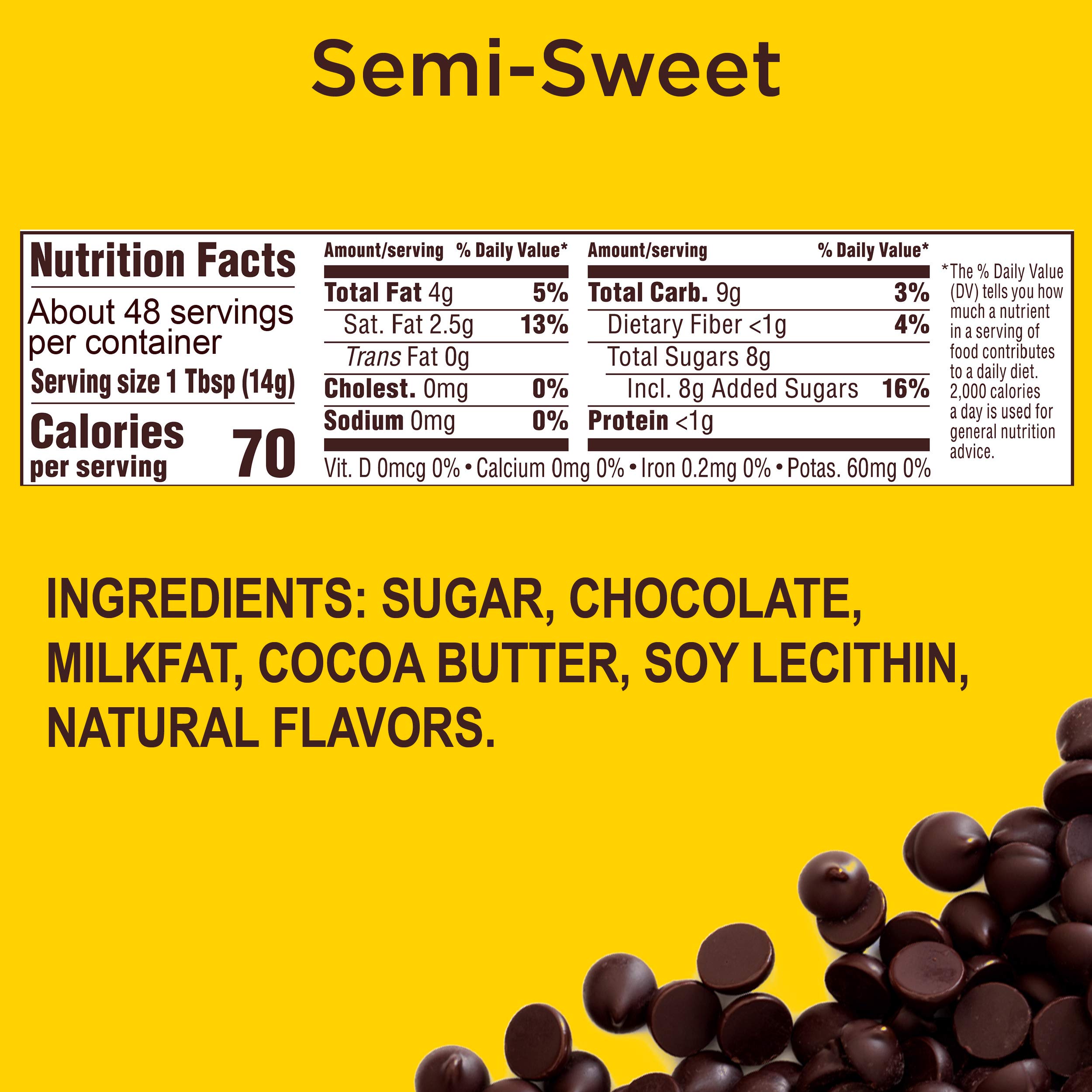 Nestlé Toll House Chocolate Chips Variety Pack - 2 x 12 oz Semi-Sweet & 1 x 10 oz Dark Chocolate Chips for Baking Cookies, Cakes & Desserts | Bulk Baking Supplies for Home Bakers & Professional Chefs