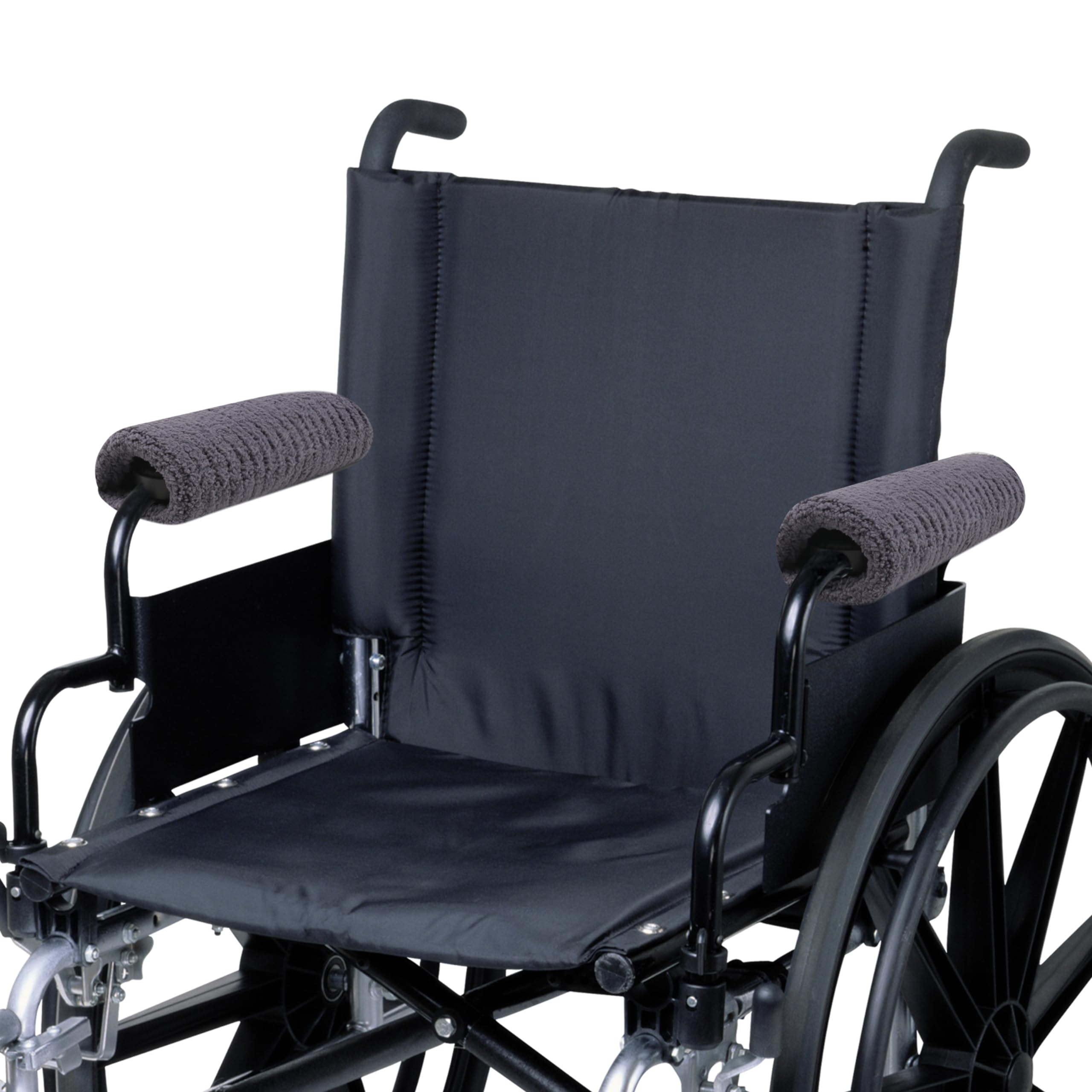 TOMMHANES AMISGUOER 9 Inch Wheelchair Arm Rest Covers - Washable Wheelchair Arm Pads for Comfort & Support (WP09N-09B) - Ideal for Home, Hospital & Daily Use