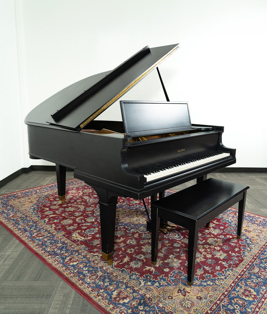 Baldwin 1920 Grand Piano in Satin Ebony Finish - Vintage Used Piano with Serial Number 67632 | Perfect for Home, Studio & Concert Hall Performances