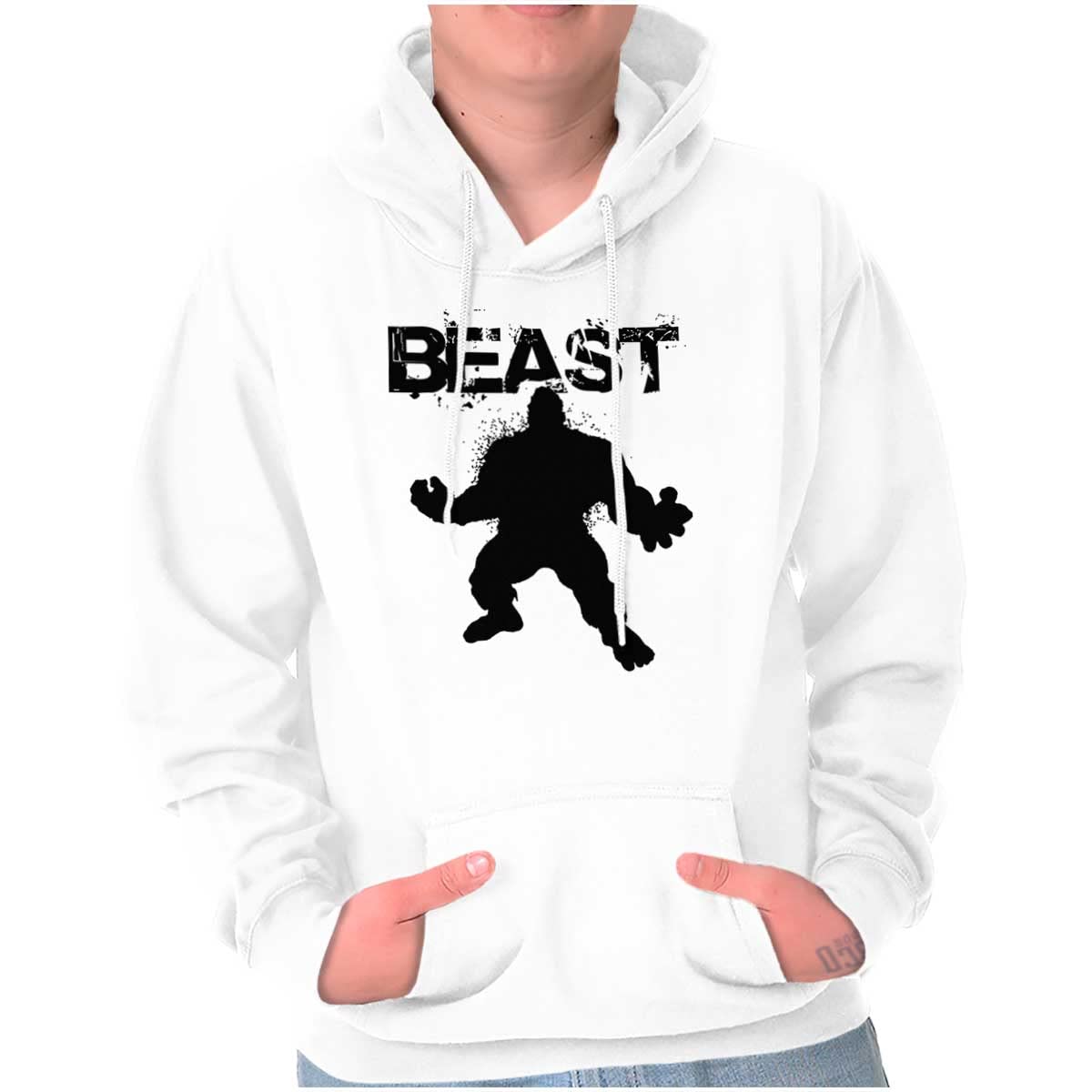 Brisco Brands Beast Gym Fitness Hoodie for Men - Heavyweight Hooded Sweatshirt for Workouts & Streetwear | Perfect for Gym, Weightlifting & Casual Wear