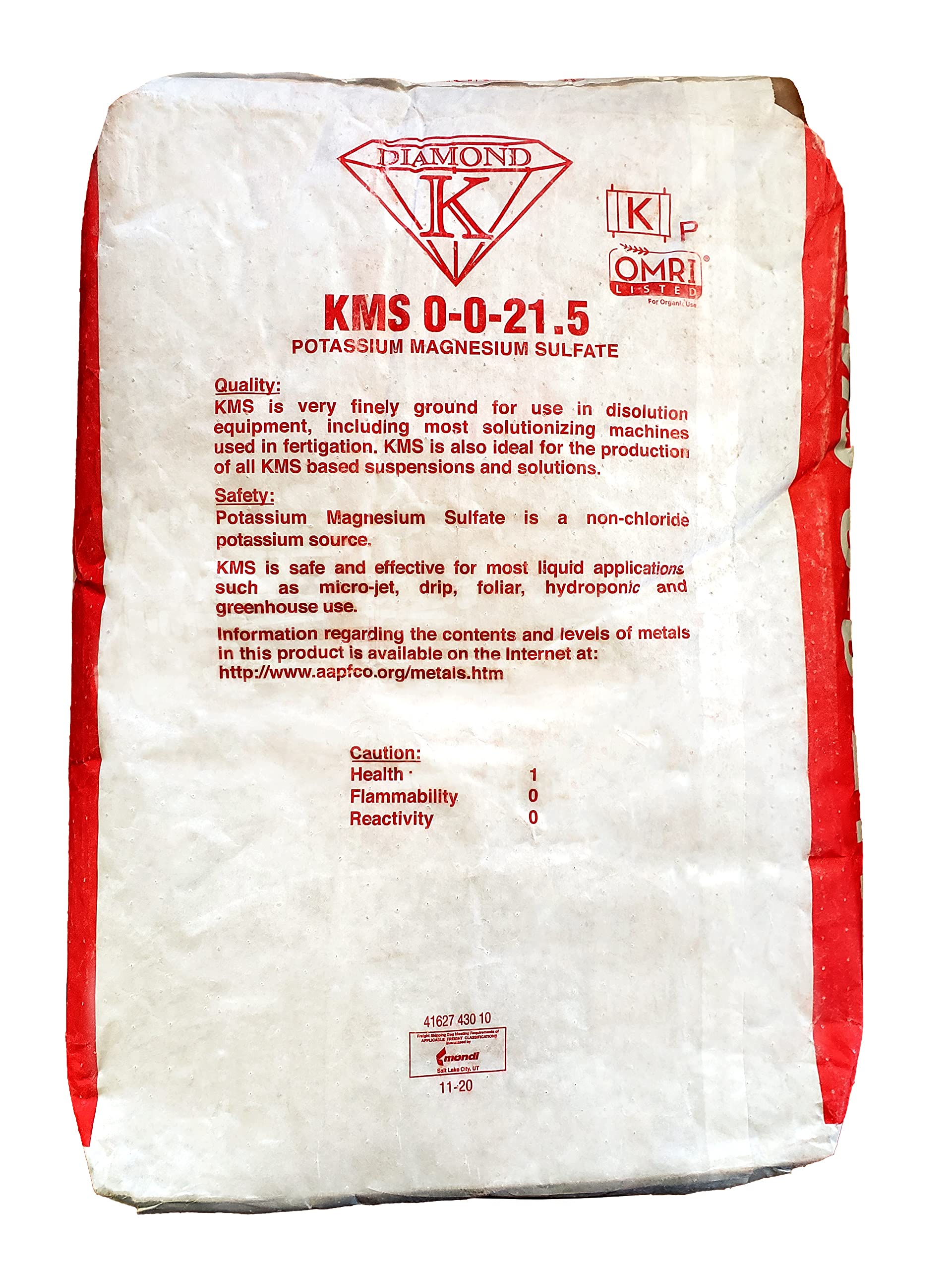 Organic KMS Potassium Magnesium Sulfate 0-0-21.5 Fertilizer Powder - Sul-Po-Mag Soil Amendment (4 Bags) for Gardens, Lawns & Crops | Premium Plant Nutrient Boost