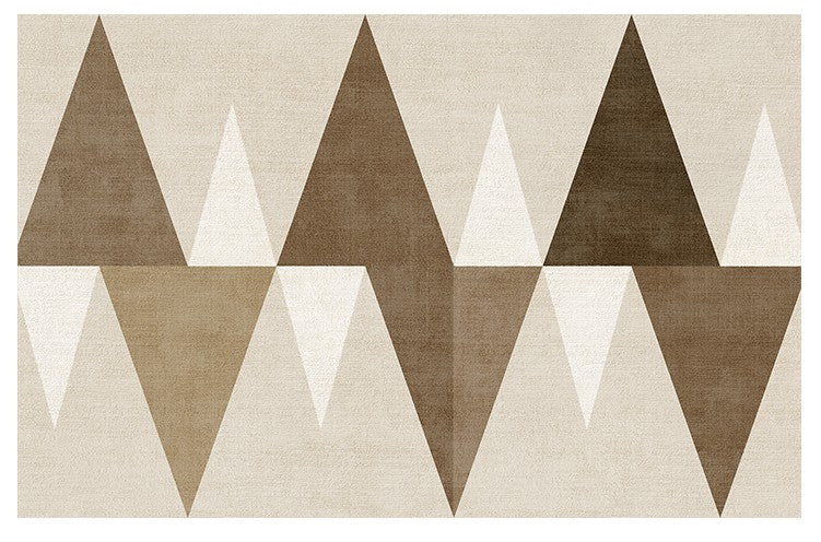 Abstract Contemporary Area Rugs - Large Modern Non-Slip Rug for Bedroom, Dining Room & Office - Boho Chic Decor for Home & Workspaces