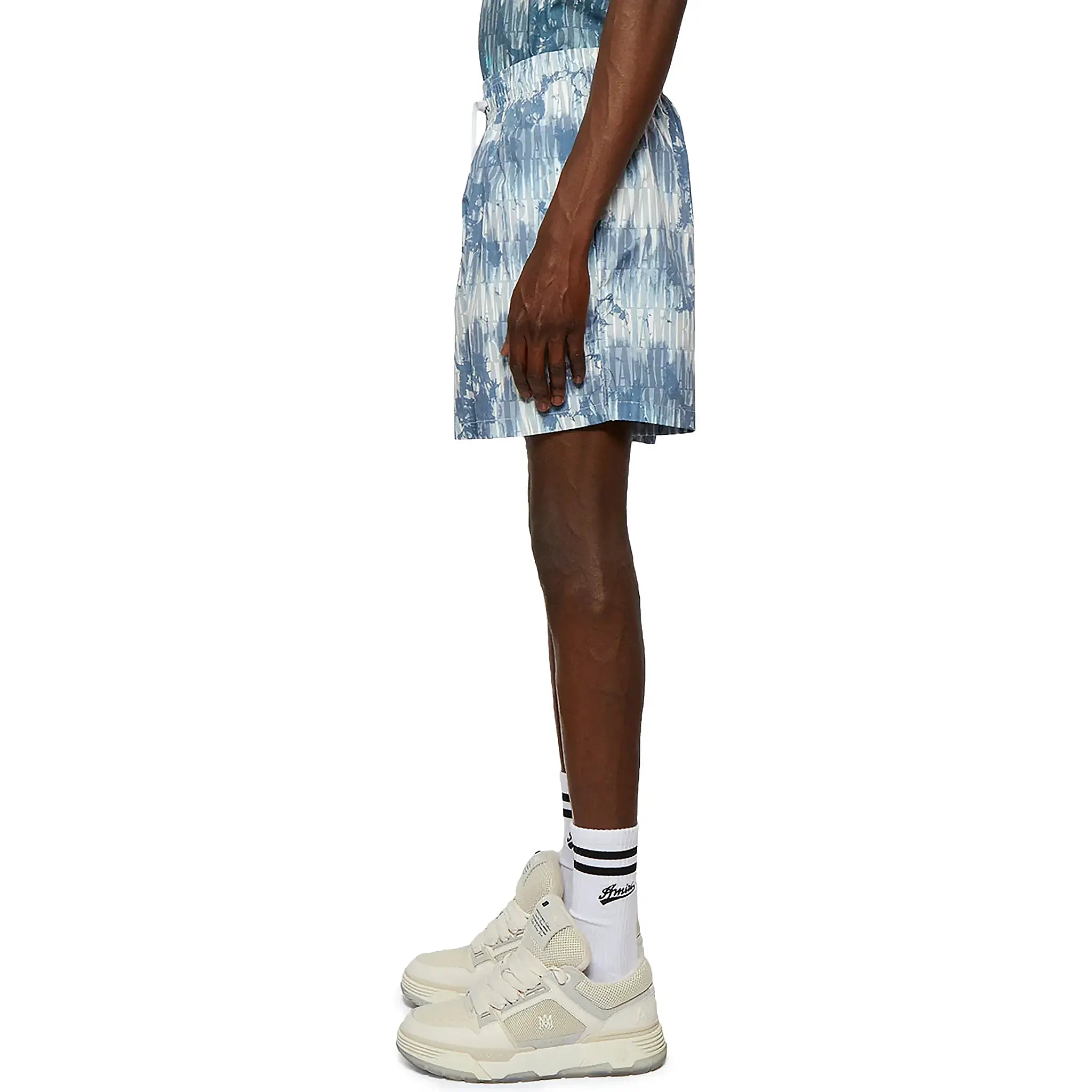 Amiri Men's Tie Dye Blue Swim Shorts - Quick Dry Beachwear for Swimming, Surfing & Summer Vacations