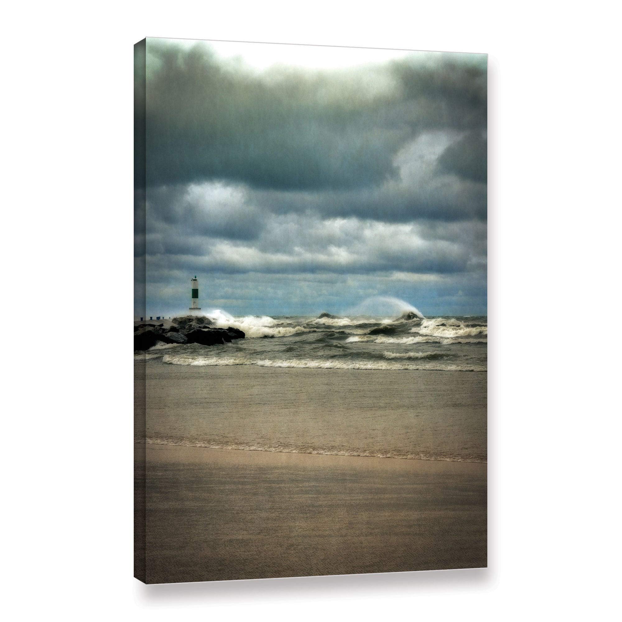 ArtWall Kevin Calkins 'Big Spray' Gallery-Wrapped Canvas Print - 32x48 Inches Multi-Color Modern Wall Art for Living Room, Bedroom & Office Decor