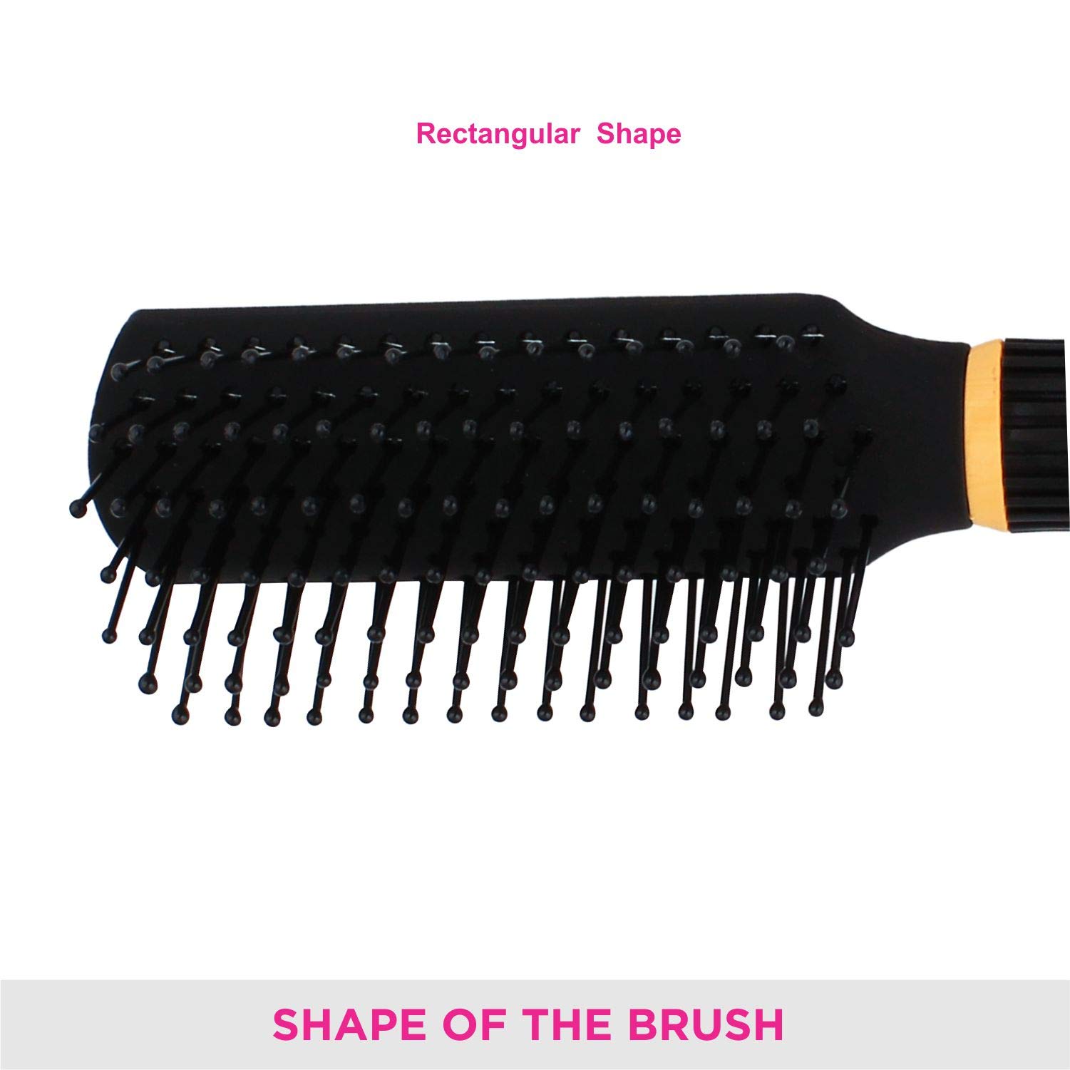 Vega Flat Hair Brush & Comb Set for Men & Women - 2 Piece Styling Kit (VCP-08) | India's Top Hair Brush Brand | Perfect for Daily Styling, Detangling & Salon-Quality Results at Home