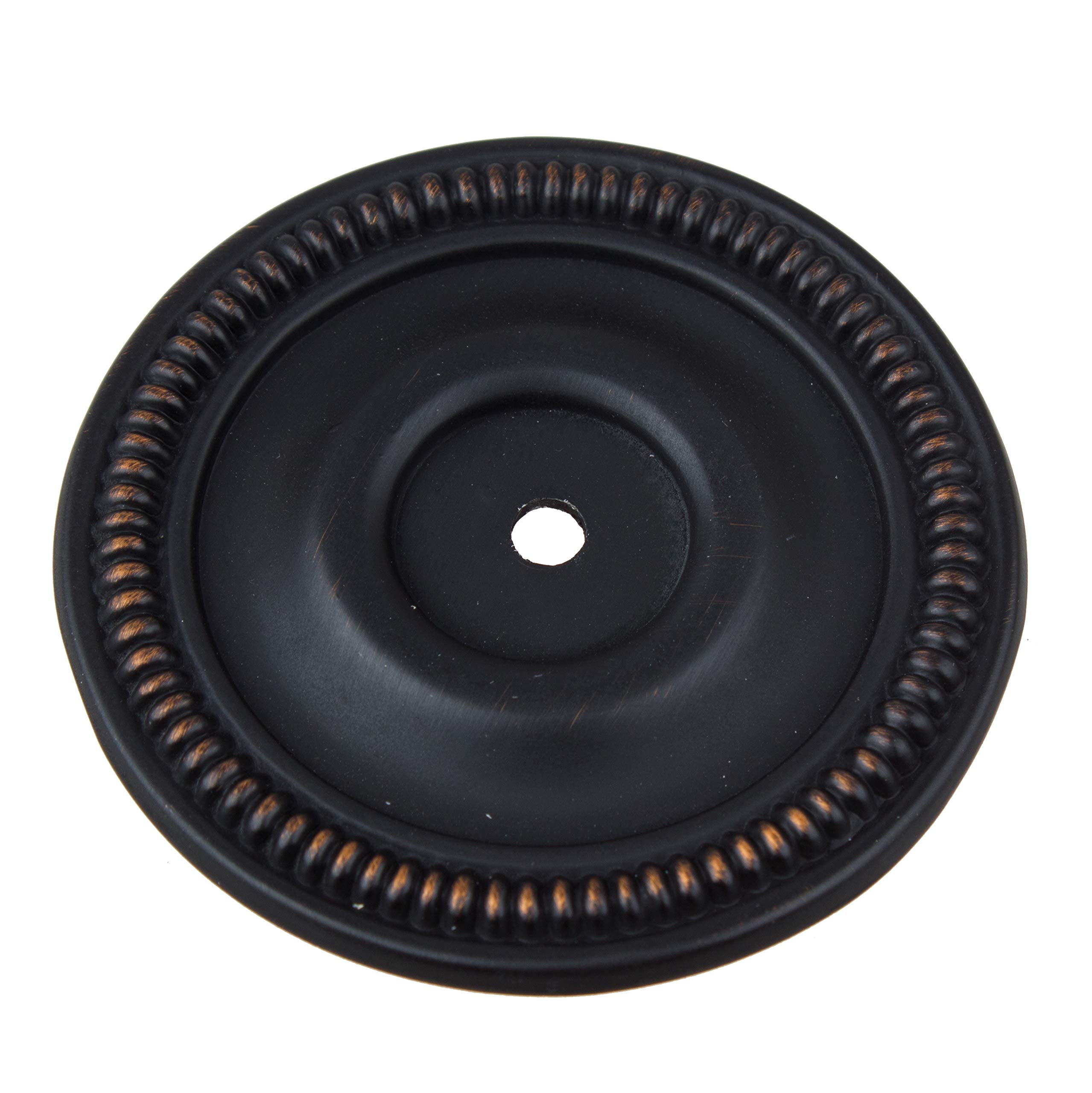 GlideRite 2.5 Inch Oil Rubbed Bronze Cabinet Back Plate - Set of 50 Round ORB Backplates for Cabinet Hardware - Perfect for Kitchen & Bathroom Cabinet Upgrades
