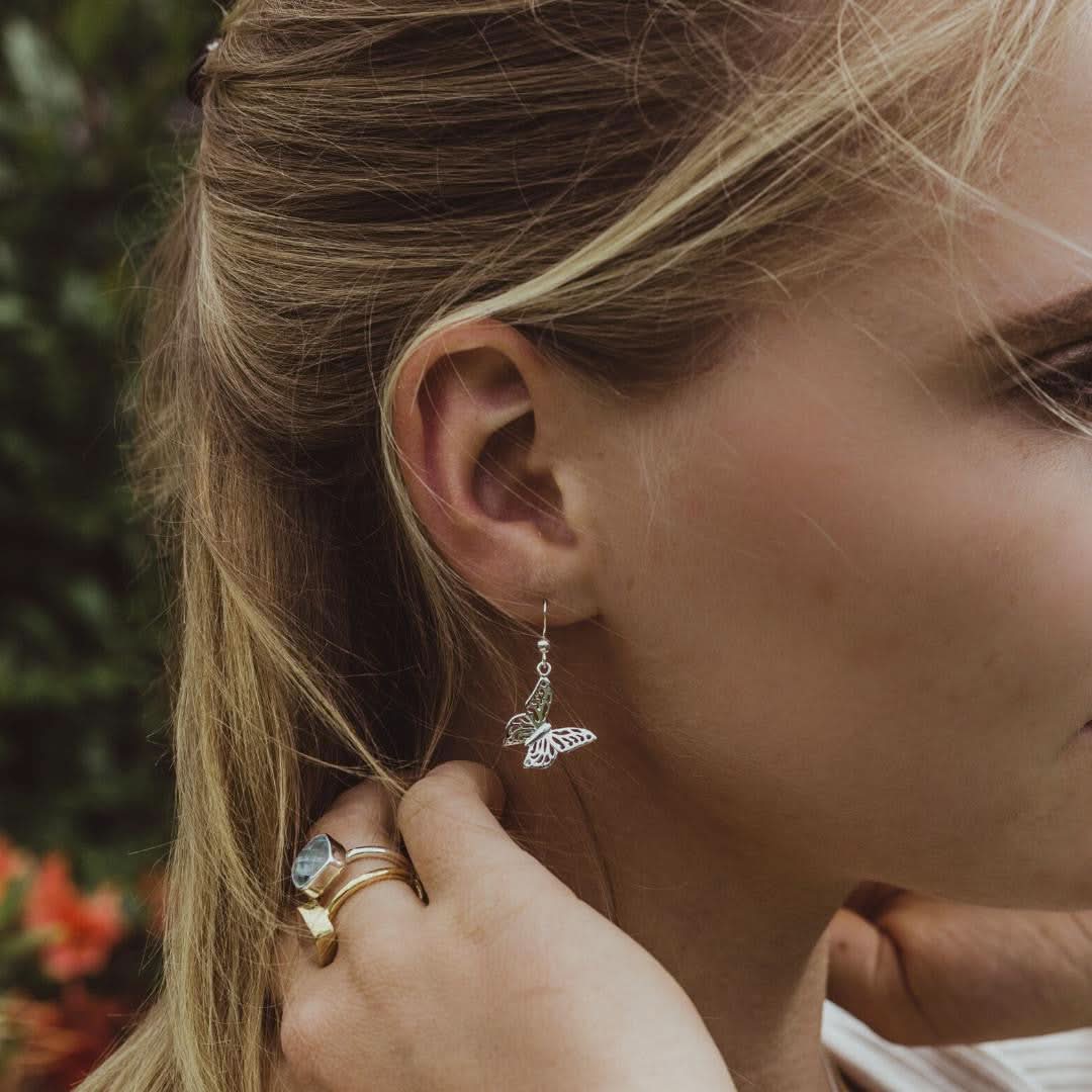 Elegant Silver Butterfly Earrings for Women - Hypoallergenic & Lightweight - Perfect for Parties, Weddings & Everyday Wear