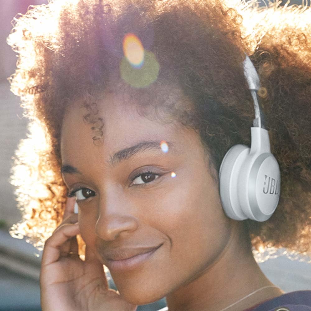 JBL Live 460NC Wireless On-Ear Bluetooth Headphones with Active Noise Cancellation | 50-Hour Battery Life | Rose Pink | Perfect for Travel, Commuting & Office Use