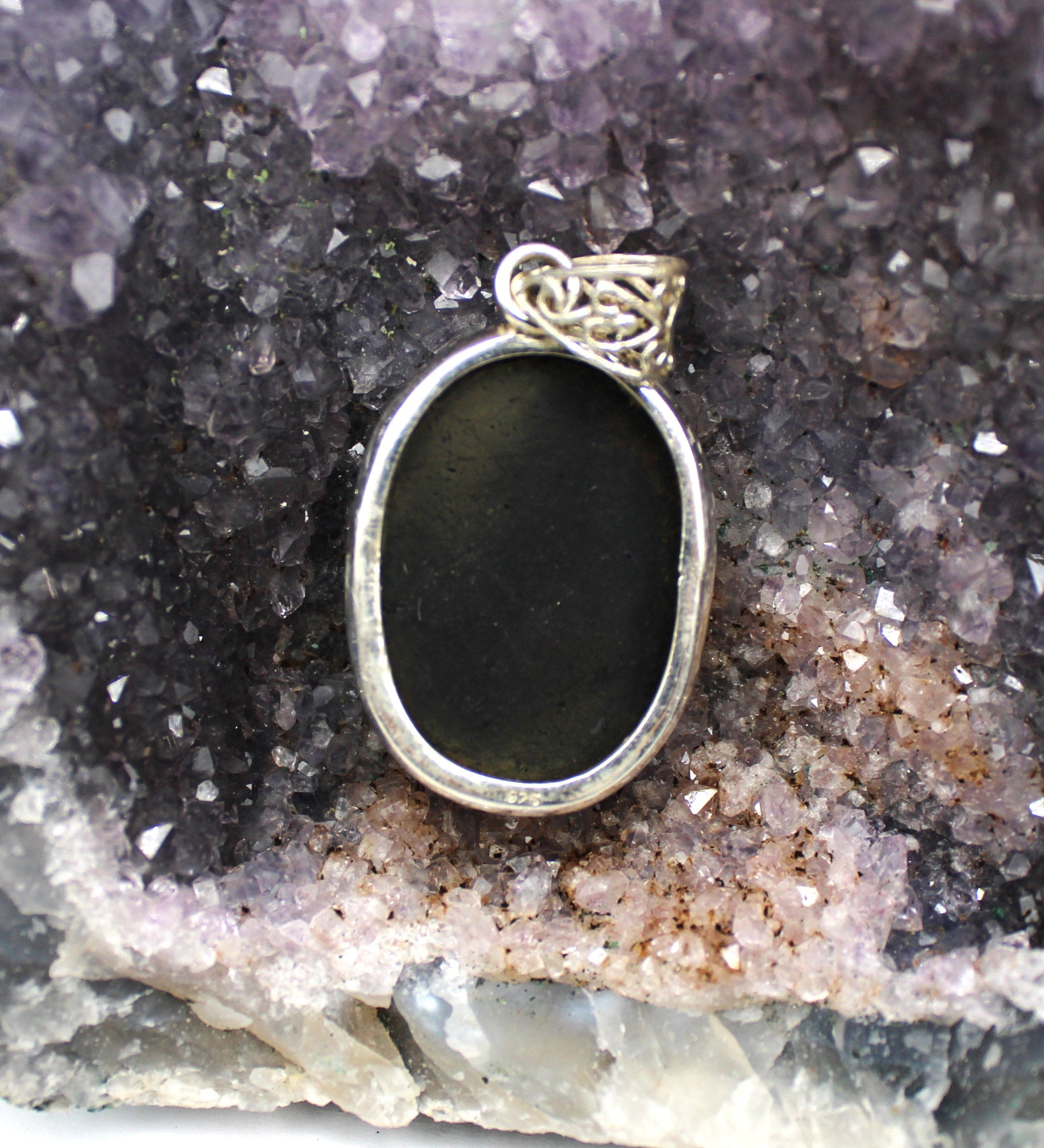 Black Tourmaline Pendant Necklace in 925 Sterling Silver - Protection Crystal Jewelry for Women, Men | Perfect for Meditation, Energy Healing & Everyday Wear