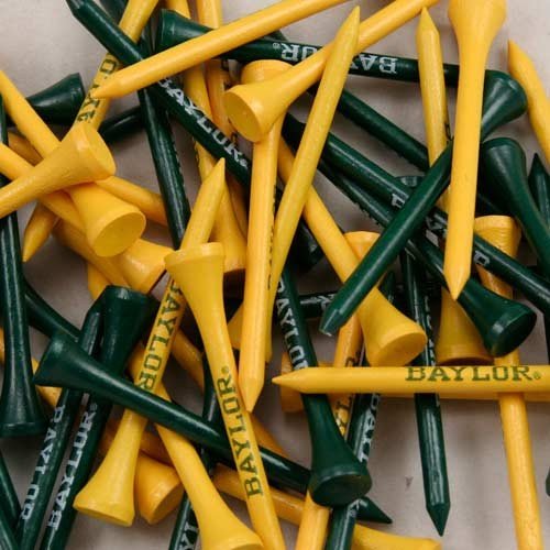 Team Golf NCAA Golf Tees - Pack of 50 | Durable Plastic Golf Tees for Driving Range & Course Play | Perfect for College Golf Tournaments & Practice