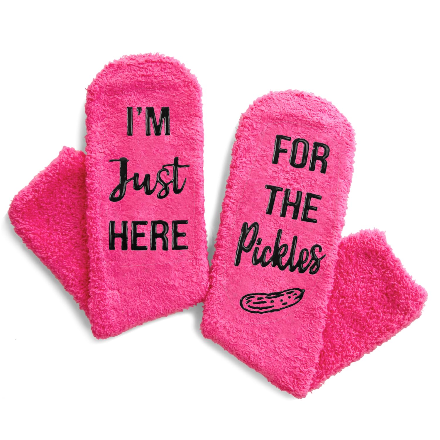 HappyPop Women's Food-Themed Socks - Cute Cupcake, Cake & Pickle Print Crew Socks for Teen Girls | Birthday, Thanksgiving Gift Idea | Perfect for Holiday Parties, Baking Enthusiasts & Fun Outfits