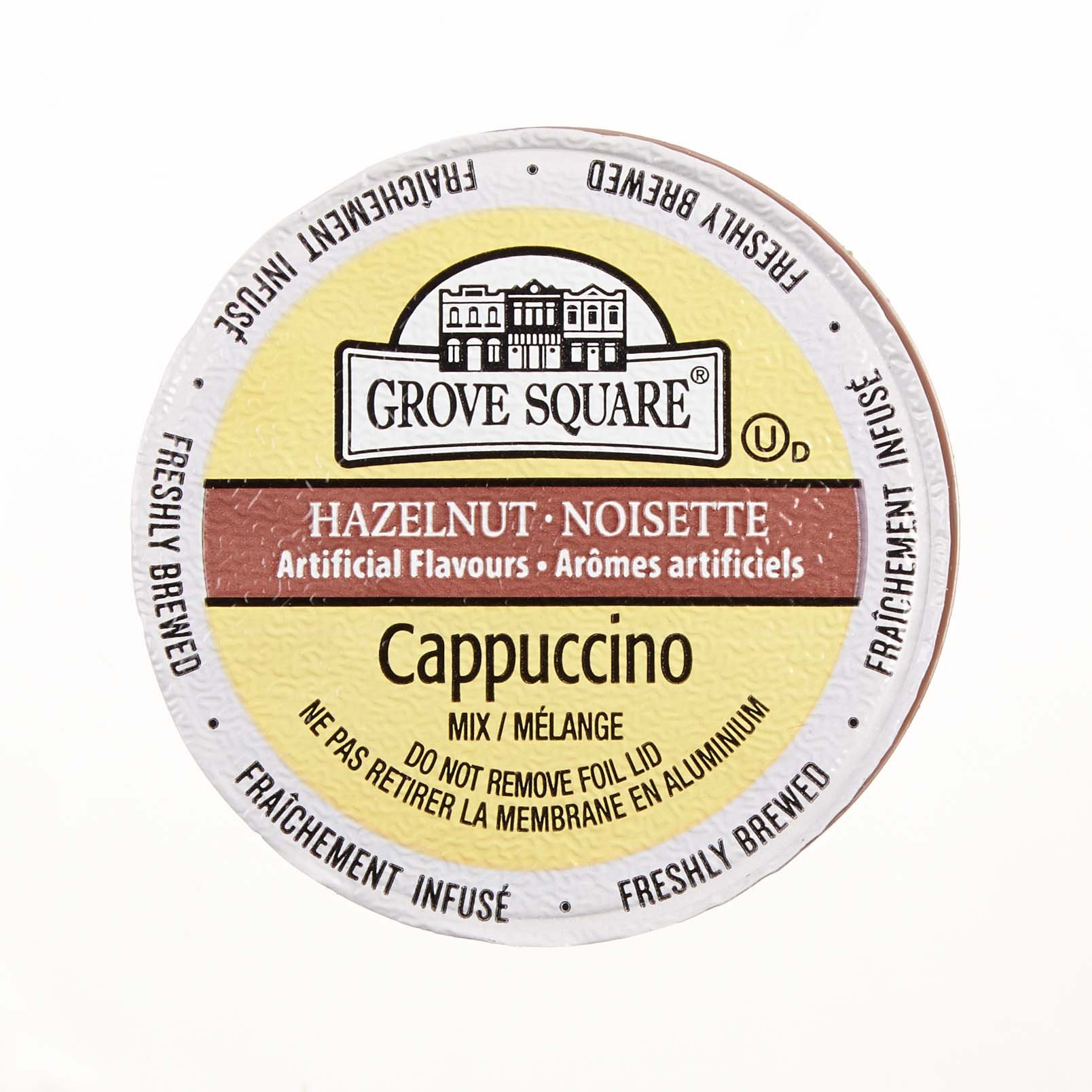 Grove Square Hazelnut Cappuccino Mix - 24 Single Serve Cups - Rich & Creamy Instant Coffee for Home, Office & Travel