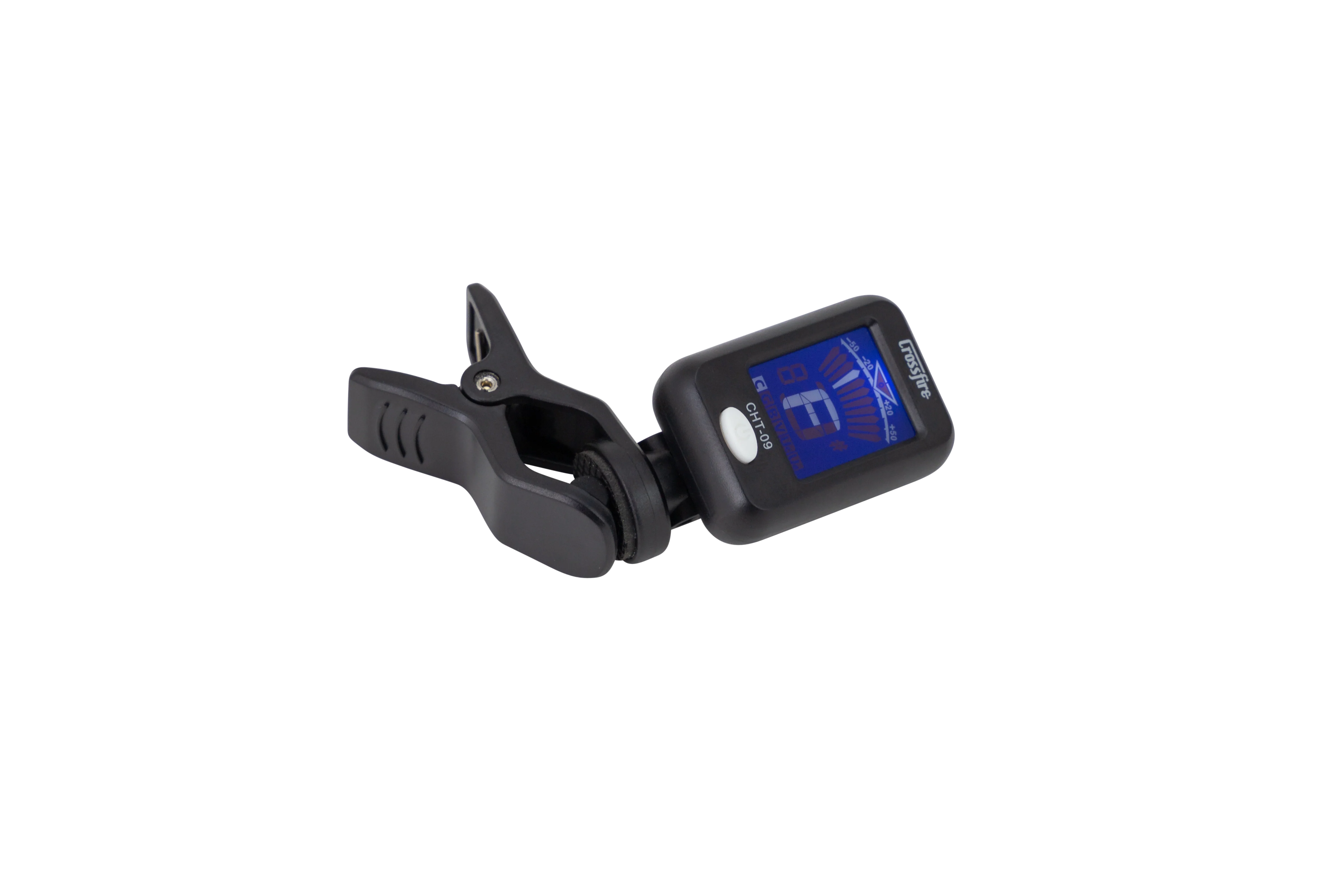 Crossfire CHT 09 Chromatic Clip-On Tuner for Guitar, Bass & Violin - Accurate & Easy-to-Use Instrument Tuner for Musicians, Performances & Practice Sessions
