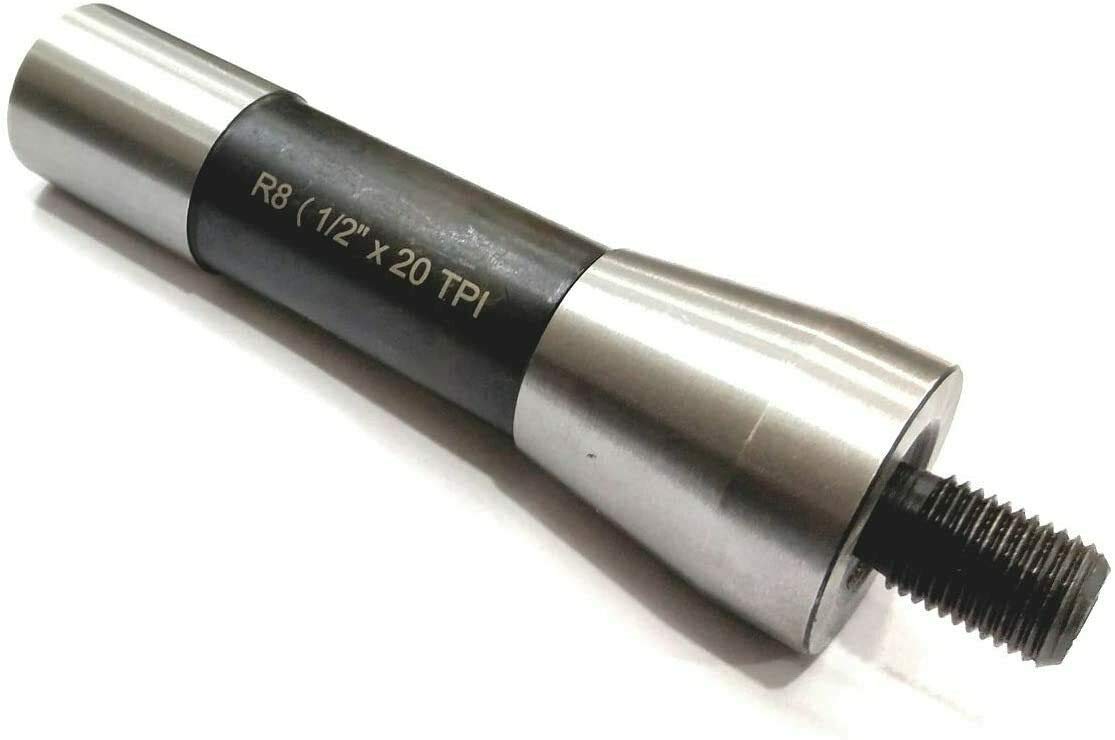High Precision R8 Shank Tool Steel Drill Chuck Arbor - 1/2