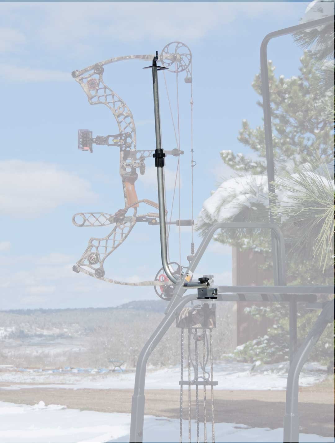 Universal Tree Stand Bow and Accessory Holder for Hunting Gear - Perfect for Archery Equipment Storage in Tree Stands, Hunting Blinds, and Outdoor Adventures