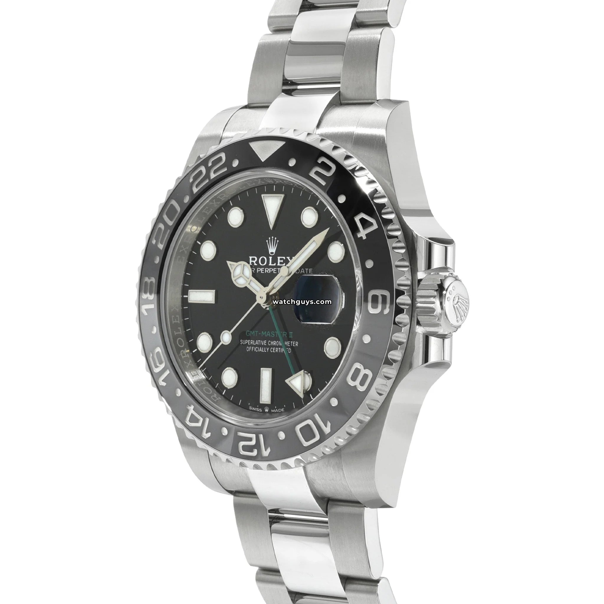 Rolex GMT Master II 126710GRNR Stainless Steel Watch - Luxury Men's Timepiece for Travel & Business | Bruce Wayne Edition