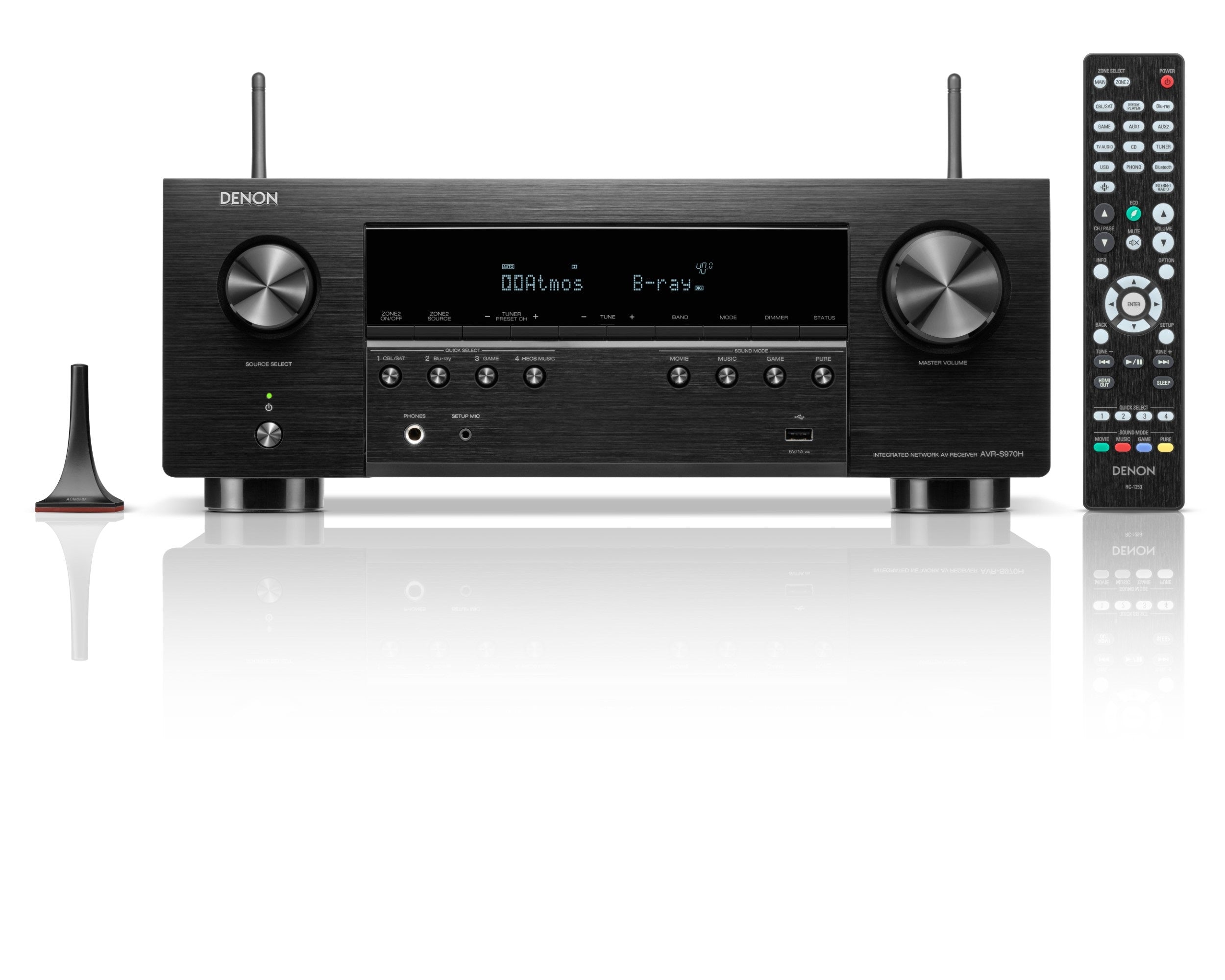 Denon AVR S970H 7.2 Channel 8K Ultra HD AV Receiver with Dolby Atmos - Home Theater System for Movies, Music & Gaming