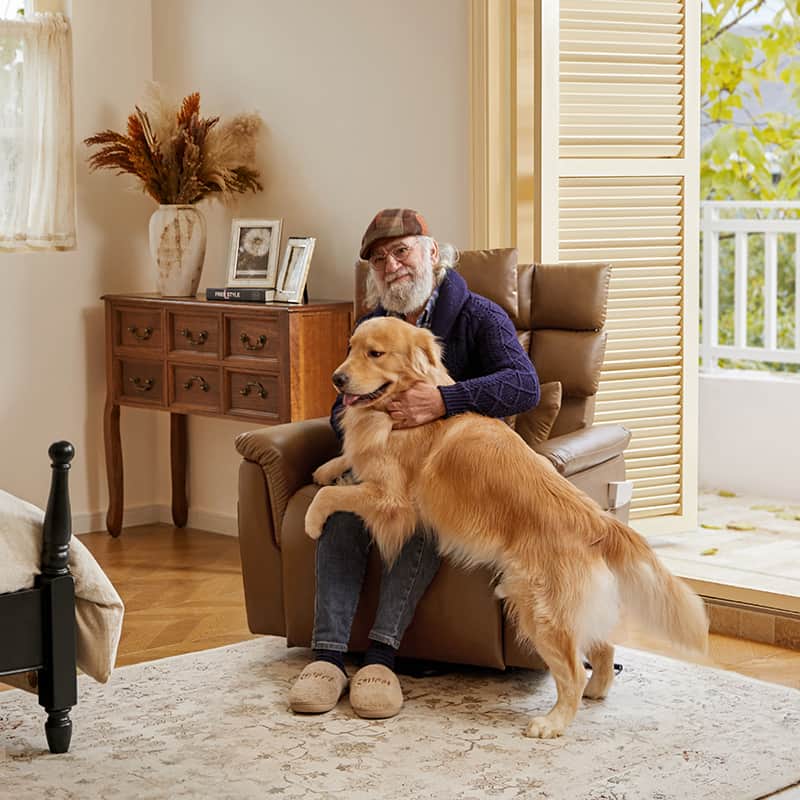 Best Lay Flat Lift Geri Chairs with Adjustable Headrest & Lumbar Support - Ergonomic Recliner for Elderly & Post-Surgery Recovery - Perfect for Home Care & Physical Therapy