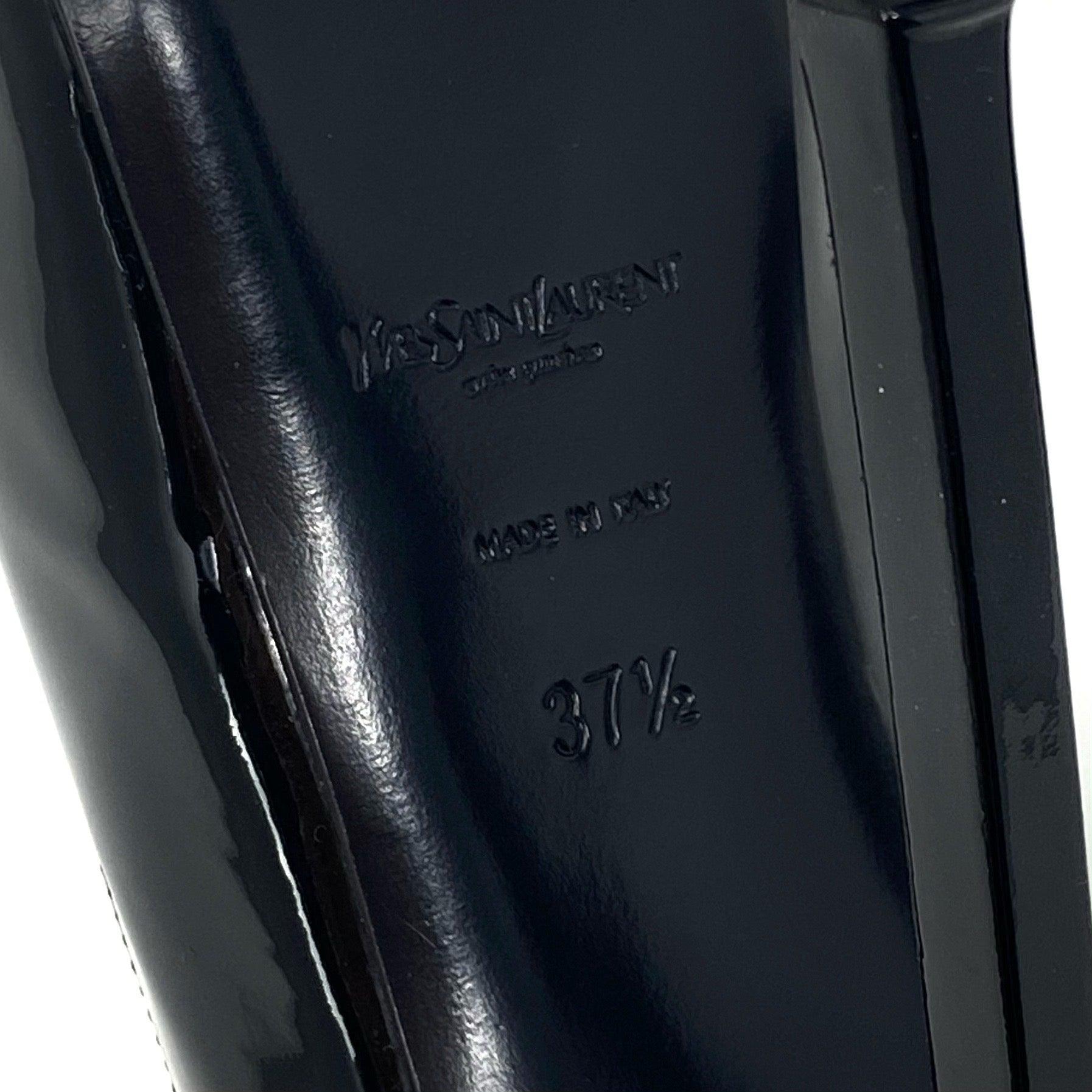Saint Laurent Black Tribtoo Slingback Pumps Size 37.5 | Luxury Women's Heels for Evening Parties & Formal Events