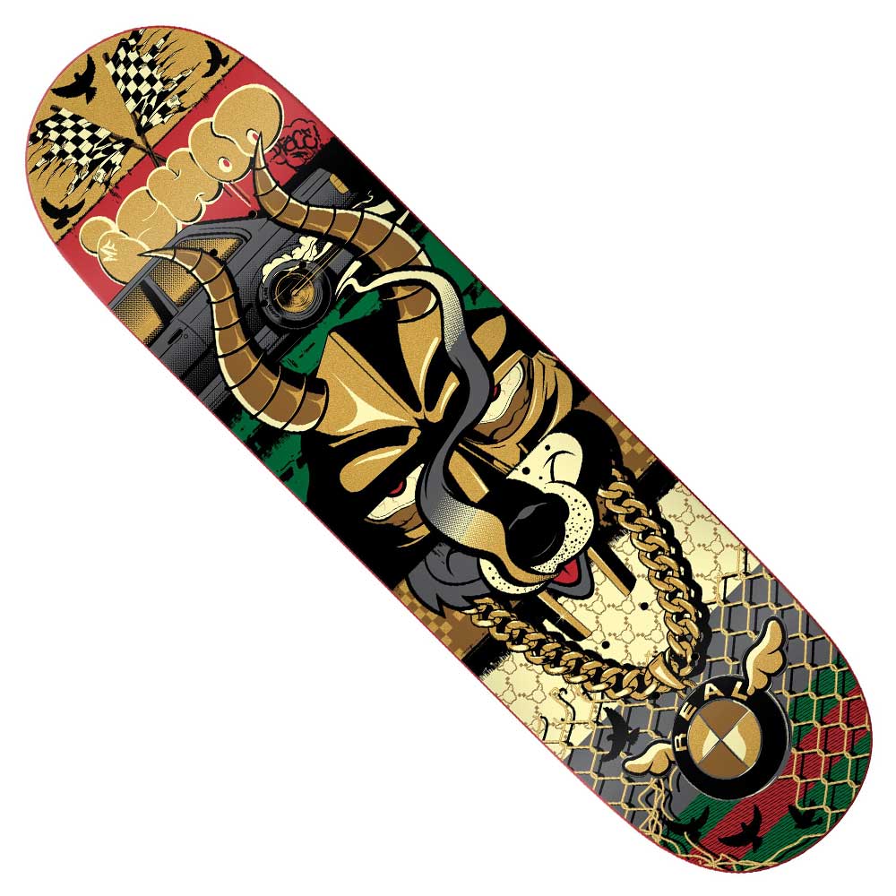 Real Ishod x D Face Skateboard Deck 8.25