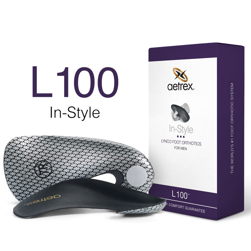 L100M In Style Orthotics - Premium Arch Support Insoles for Comfort & Pain Relief - Perfect for Running, Walking & Standing All Day
