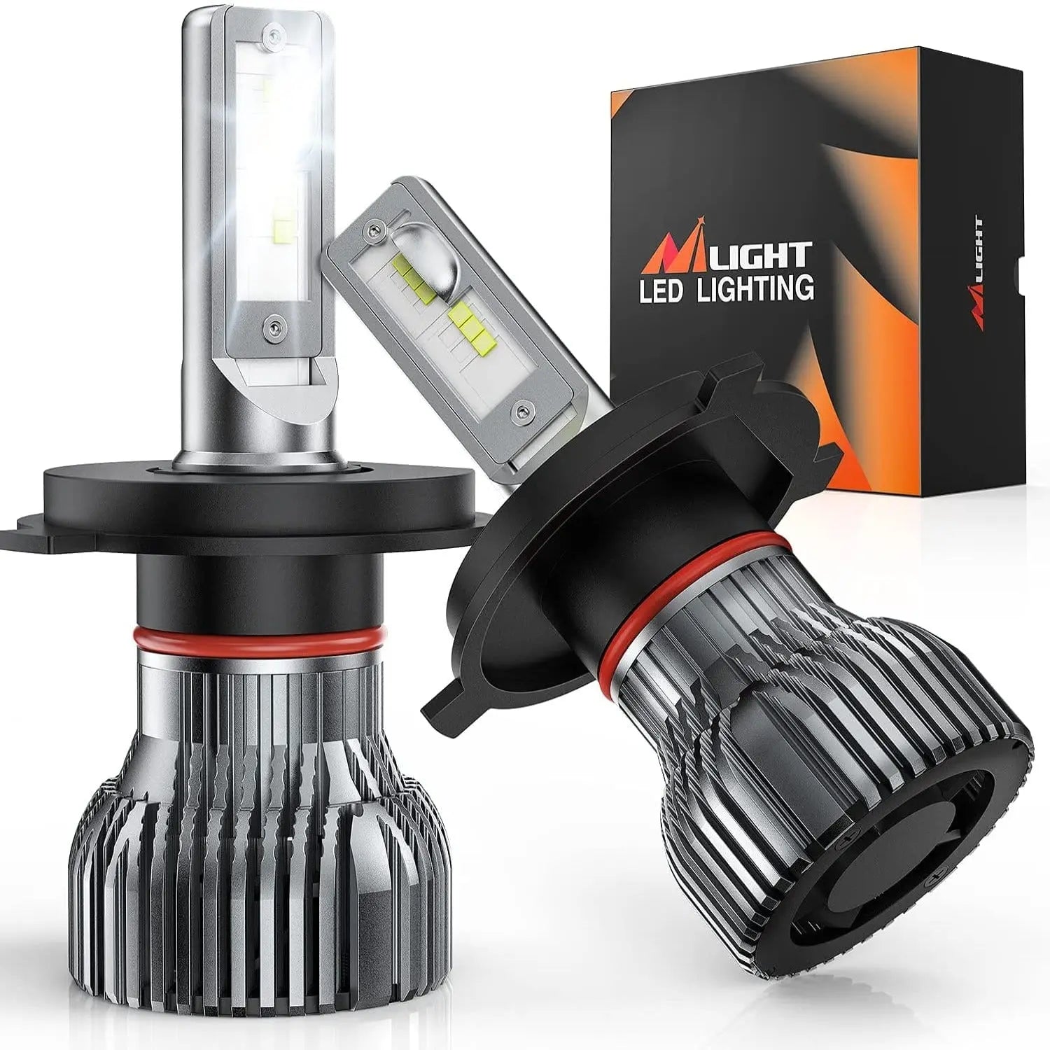 9003/H4/HB2 LED Headlight Bulbs - 50W 10000LM 6000K White Light IP67 Waterproof - 2 Pack for Cars, Trucks, SUVs - Perfect for Night Driving and Off-Road Adventures