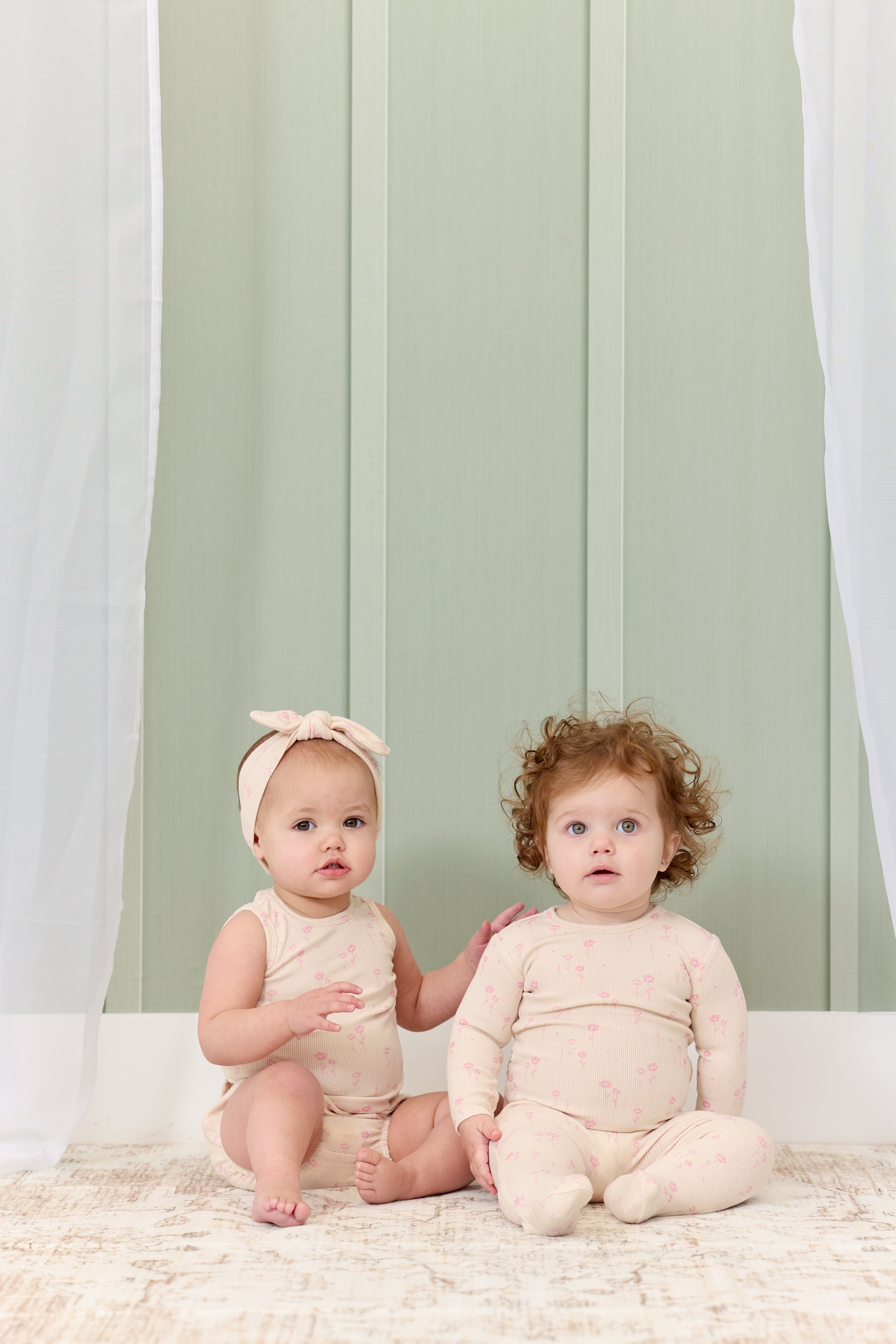 Kipp Baby Floral Pink Rib Footie - Soft & Comfortable Baby Socks for Newborns & Toddlers - Perfect for Everyday Wear, Playtime & Photo Shoots