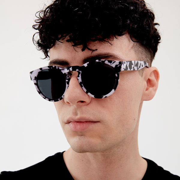 Chelsea White Tortoise Shell Sunglasses - Stylish UV Protection Shades for Women & Men - Perfect for Beach, Driving, and Outdoor Activities