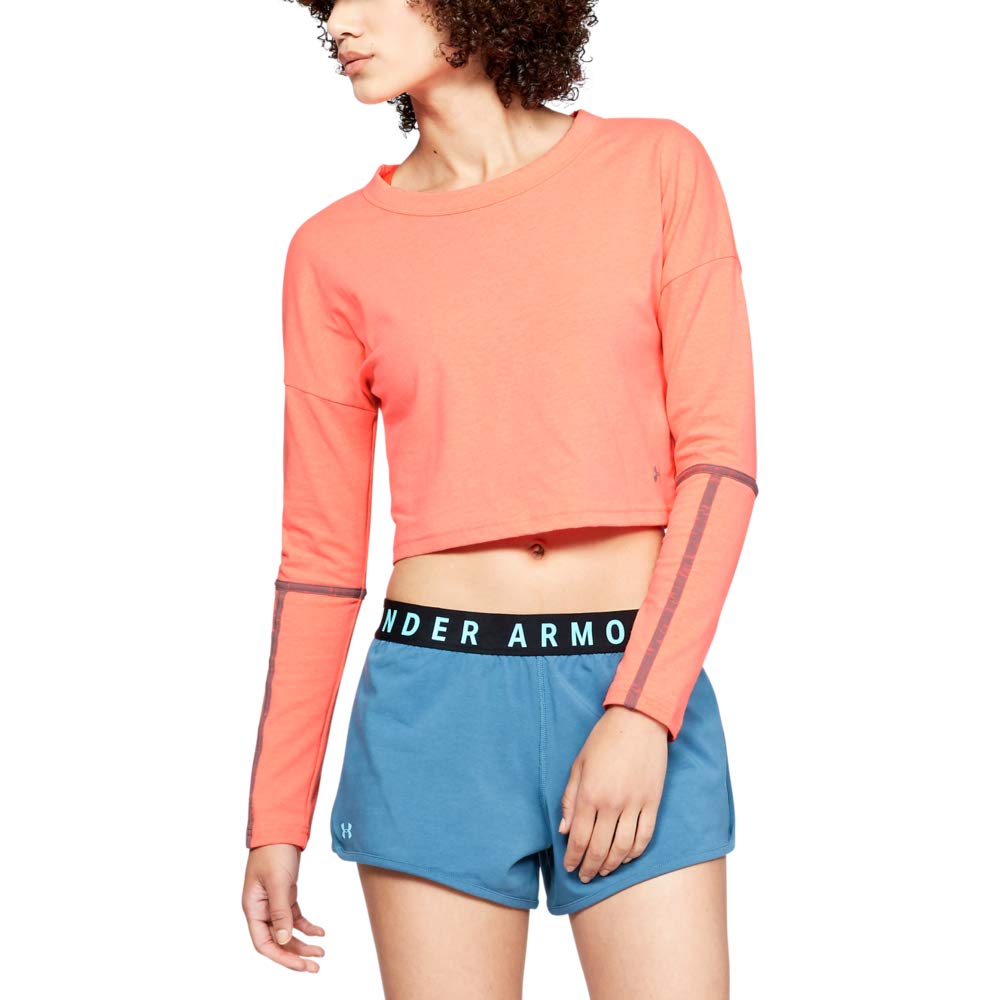 Under Armour Women's Lighter Longer Cropped Crew T-Shirt - Moisture Wicking Workout Top for Running, Yoga & Gym | Athletic Performance Apparel