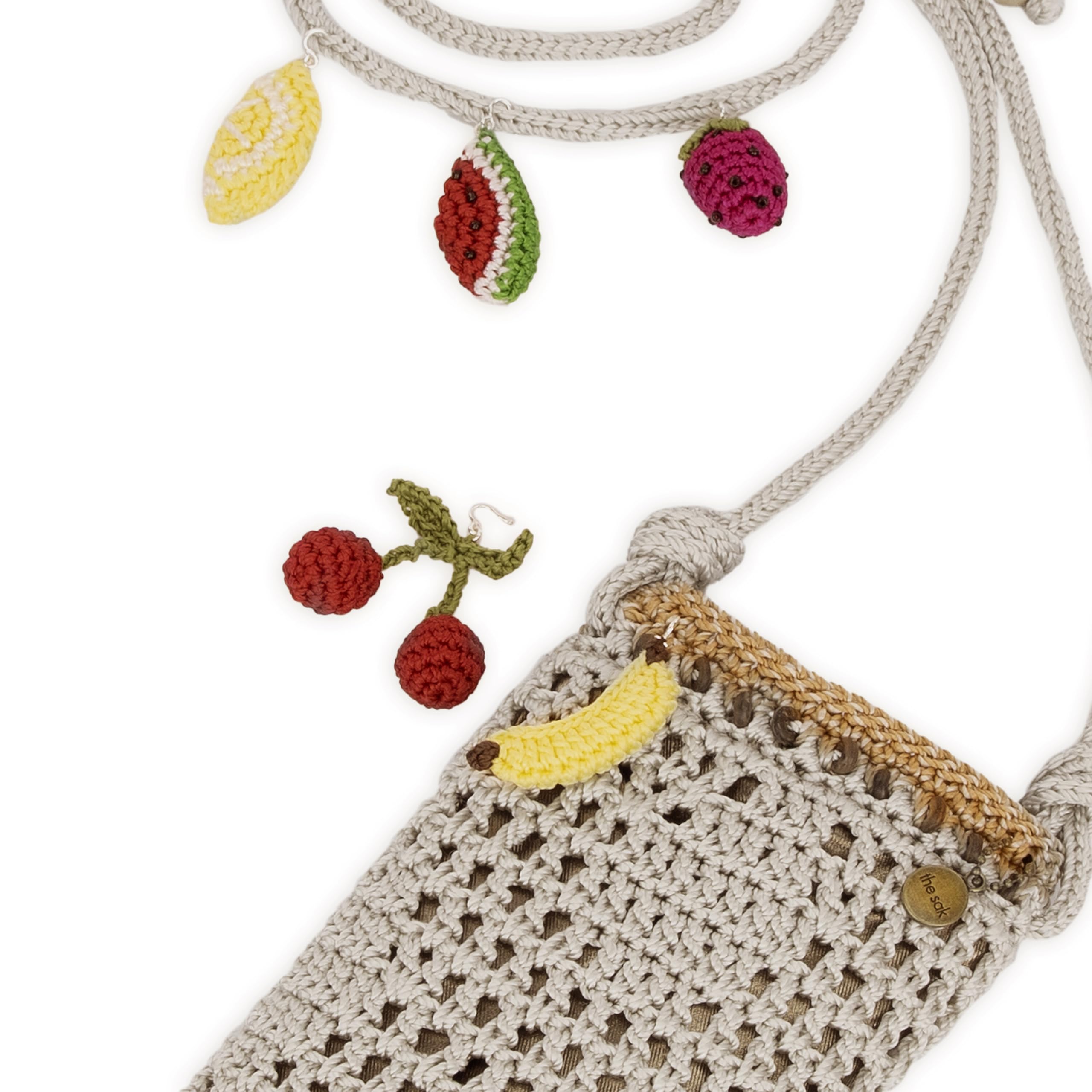 The Sak Josie Mini Crossbody Bag - Handmade Crochet Purse with Adjustable Strap for Women | Perfect for Casual Outings, Travel & Everyday Use