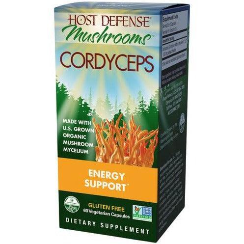 Host Defense Mushrooms Cordyceps Supplement - 60 Vegan Capsules for Immune Support & Energy Boost - Perfect for Athletes & Wellness Enthusiasts