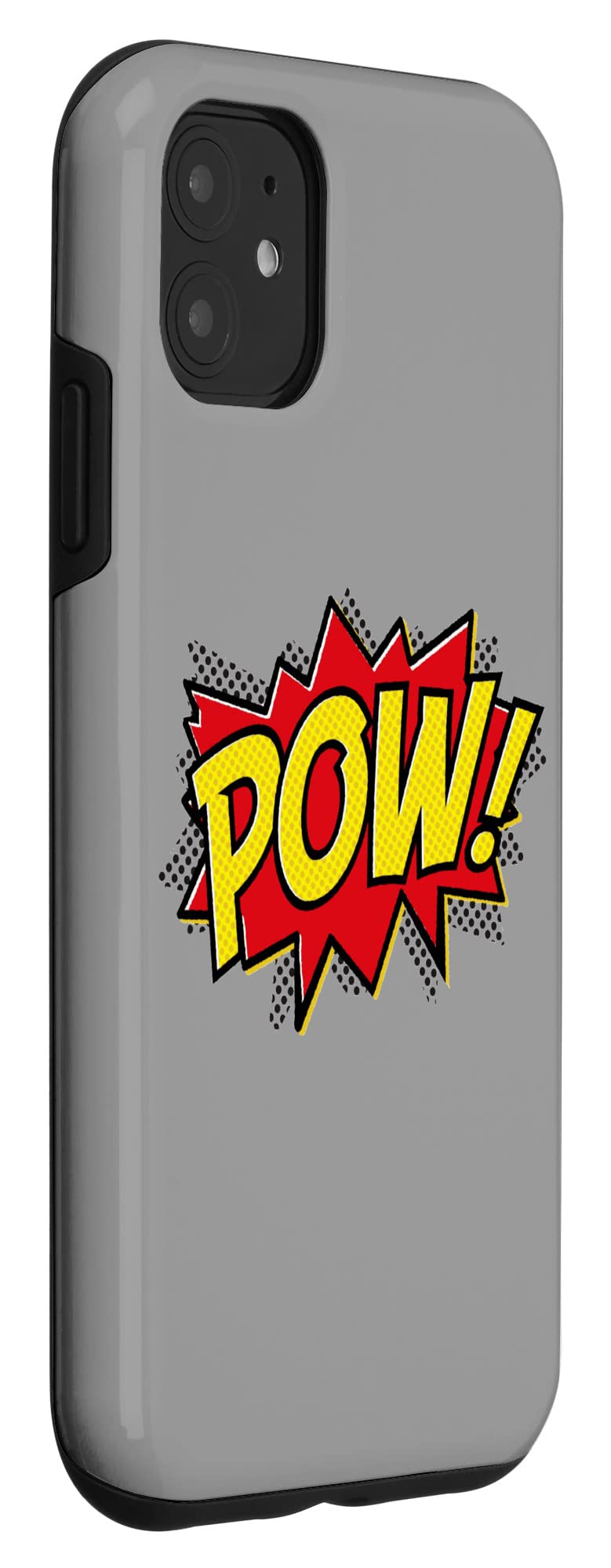 iPhone 11 Case - Comic Book Style Superhero Design with POW BAM BANG Font - Durable Protective Cover for Daily Use & Cosplay Events