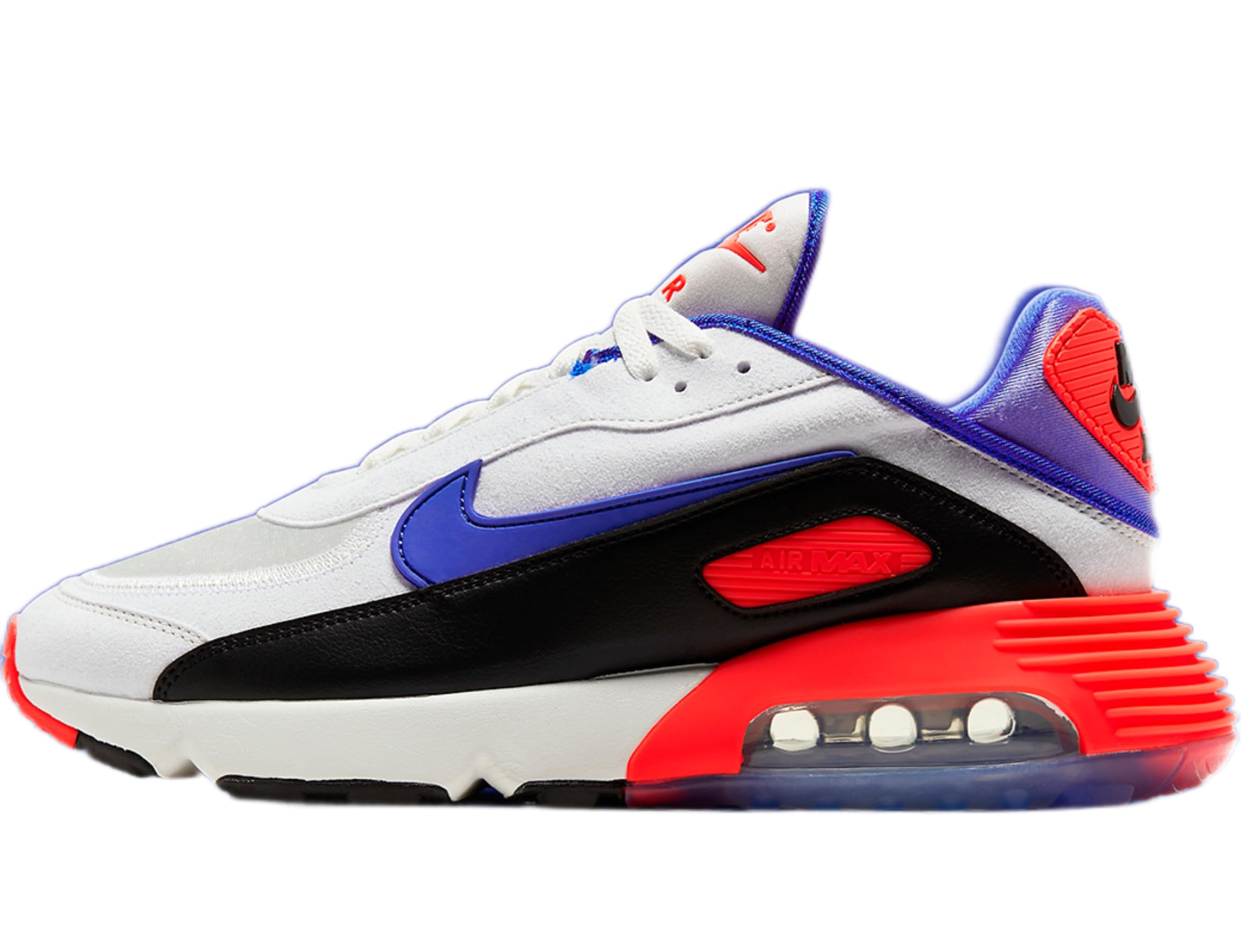 Nike Air Max 2090 EOI Men's Running Shoes - Size 9.5, White/Blue/Crimson - Lightweight Cushioned Sneakers for Jogging, Gym & Casual Wear