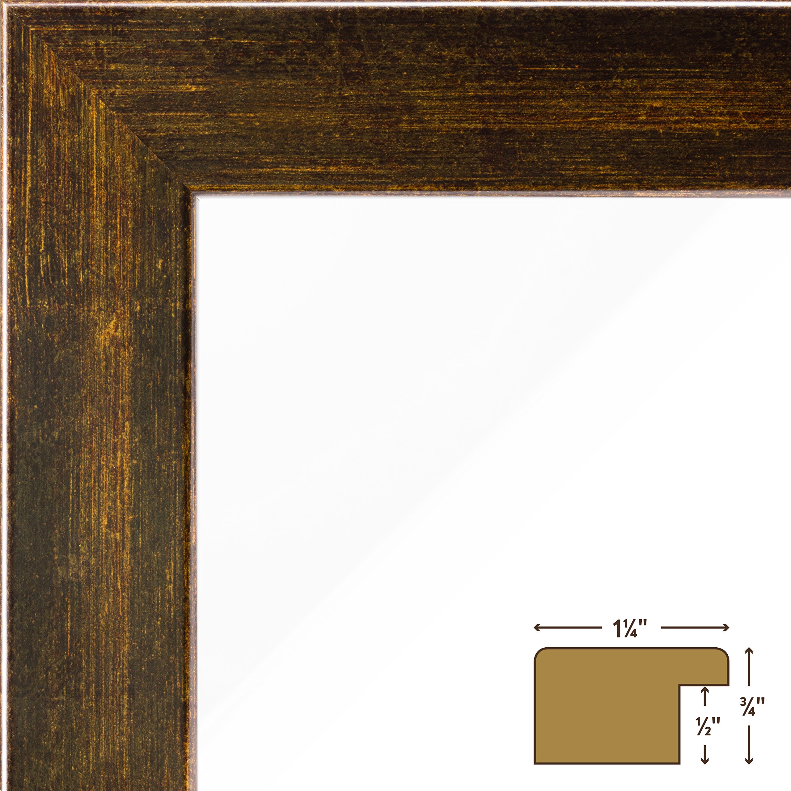 Craig Frames Bauhaus Style Modern Aged Copper Picture Frame - 10 x 12 Inch Set of 2 - Perfect for Wall Art, Photo Displays & Home Office Decor